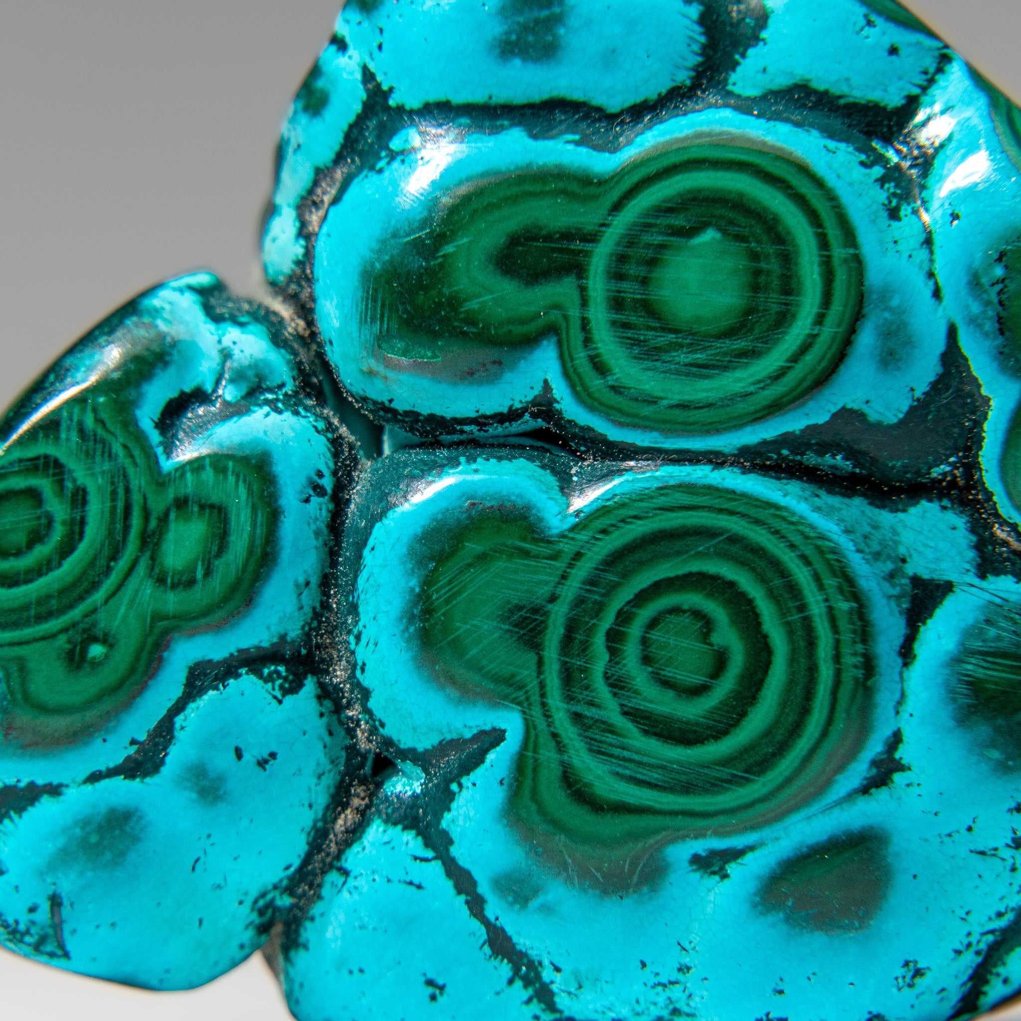 Chrysocolla with Malachite Polished Stone from Democratic Republic of the Congo