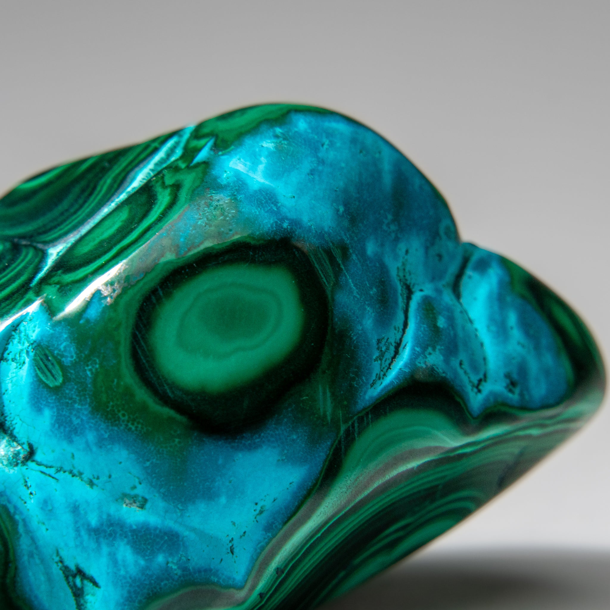 Malachite with Chrysocolla Polished Stone from Democratic Republic of the Congo