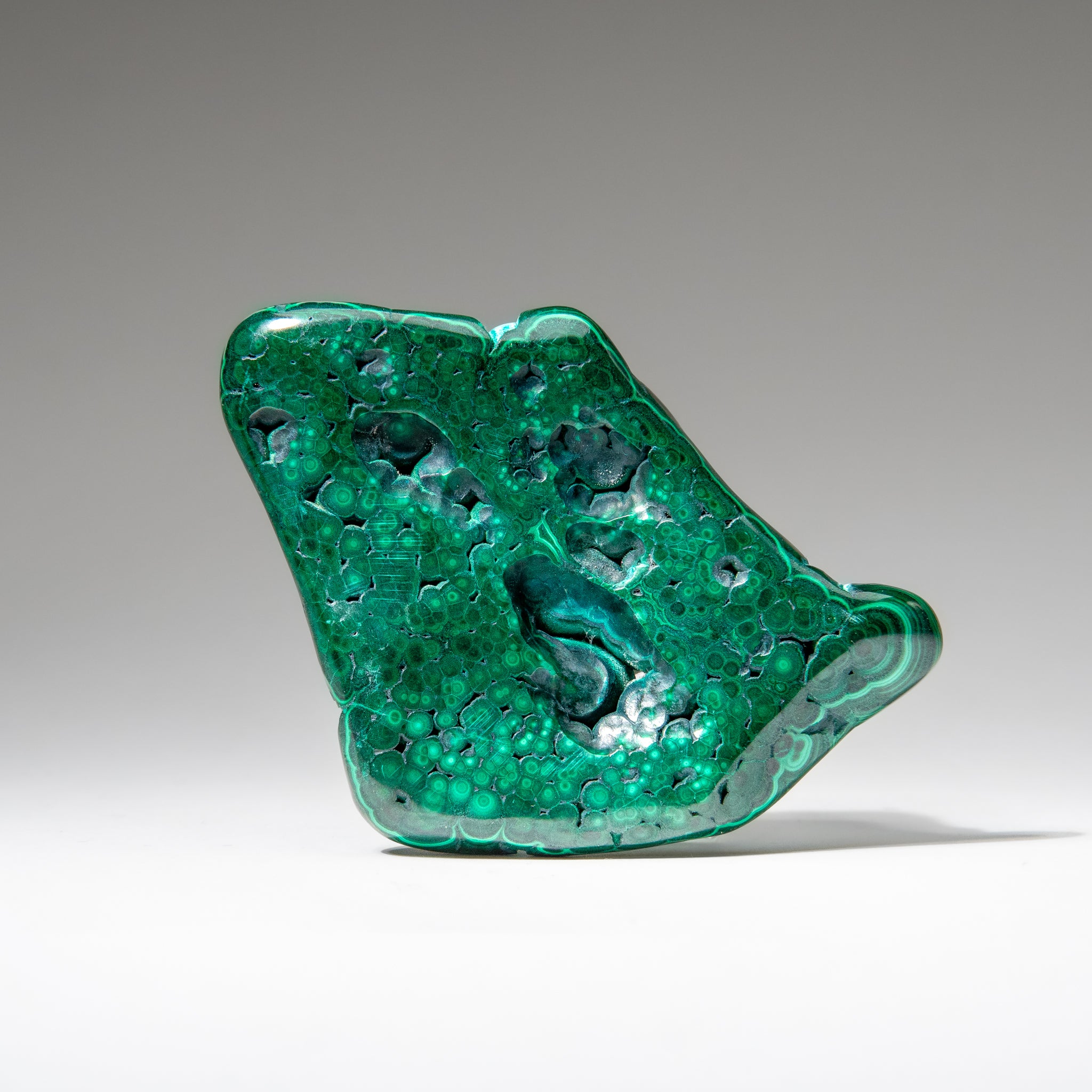 Malachite with Chrysocolla Polished Stone from Democratic Republic of the Congo