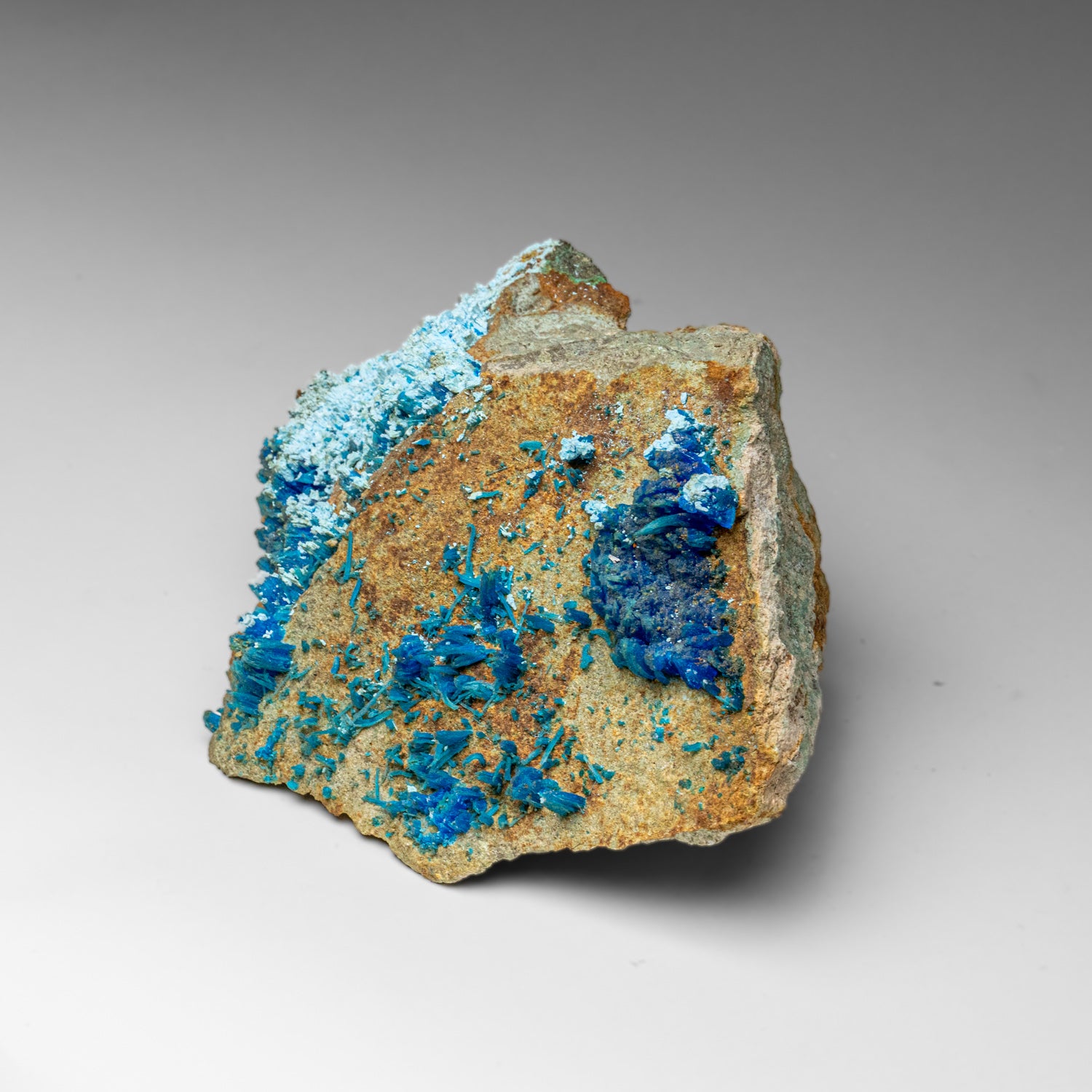 Chalcanthite Crystal on Matrix from Mining District, Santa Cruz County, Arizona, USA
