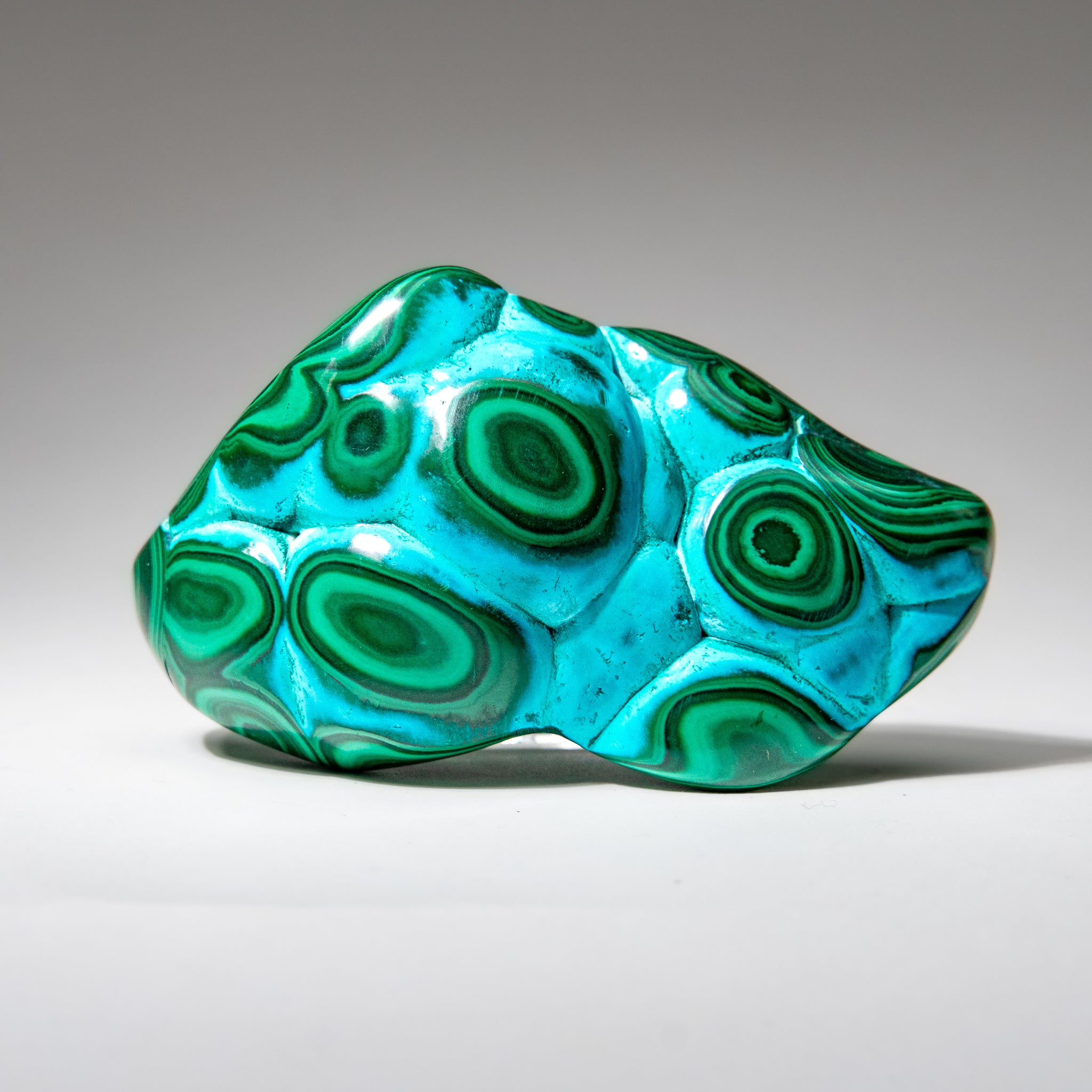 Malachite with Chrysocolla Polished Stone from Democratic Republic of the Congo