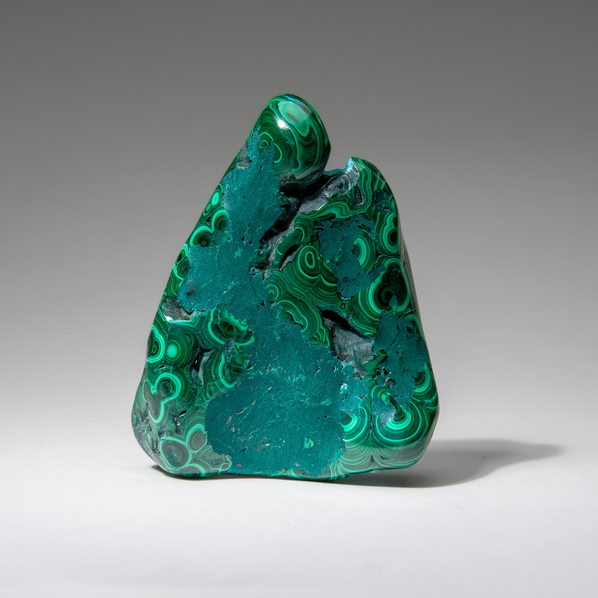 Malachite with Chrysocolla Polished Stone from Democratic Republic of the Congo