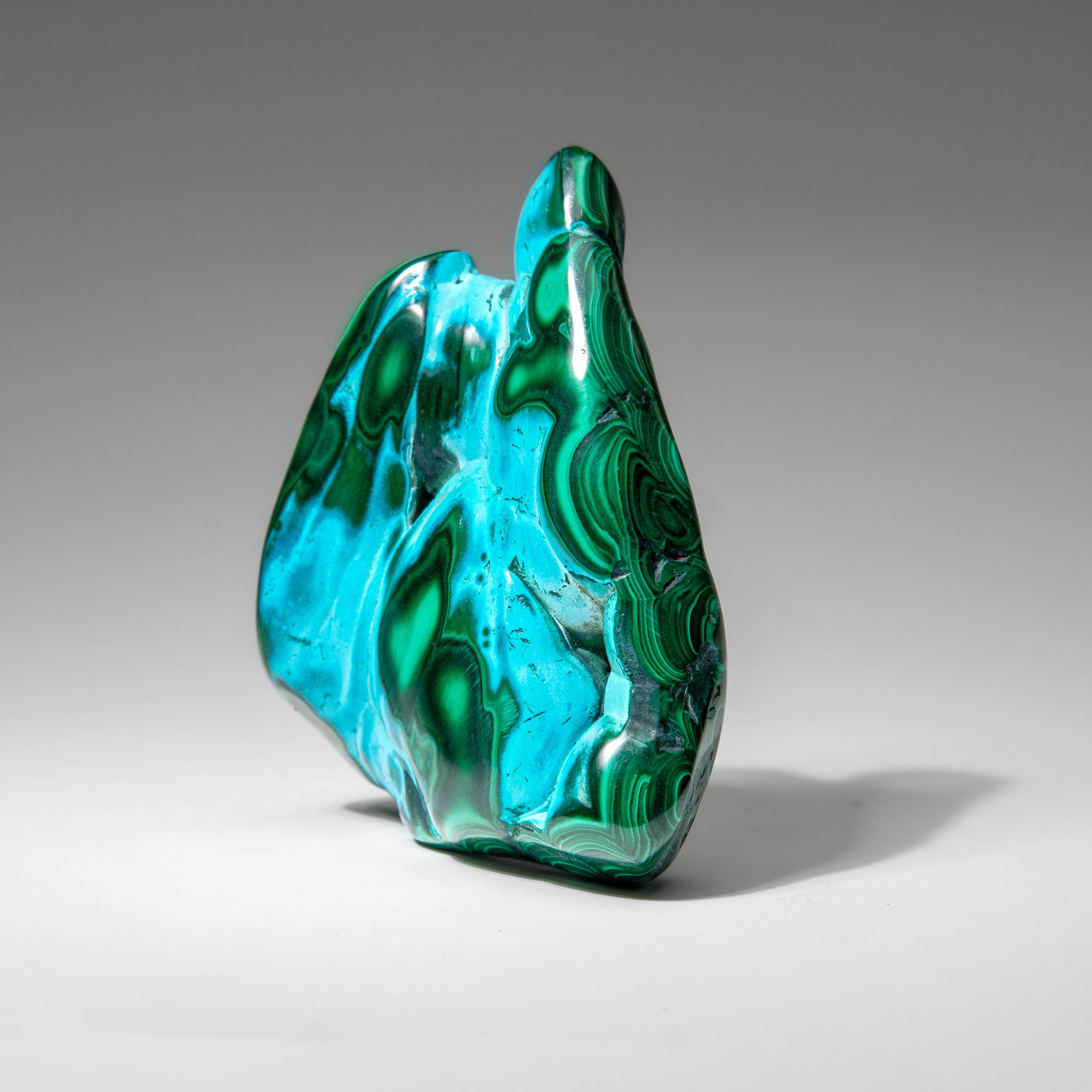 Malachite with Chrysocolla Polished Stone from Democratic Republic of the Congo