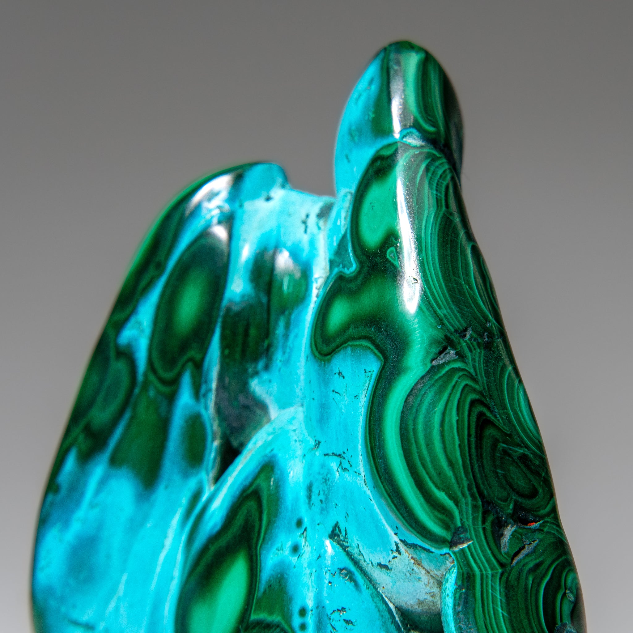 Malachite with Chrysocolla Polished Stone from Democratic Republic of the Congo