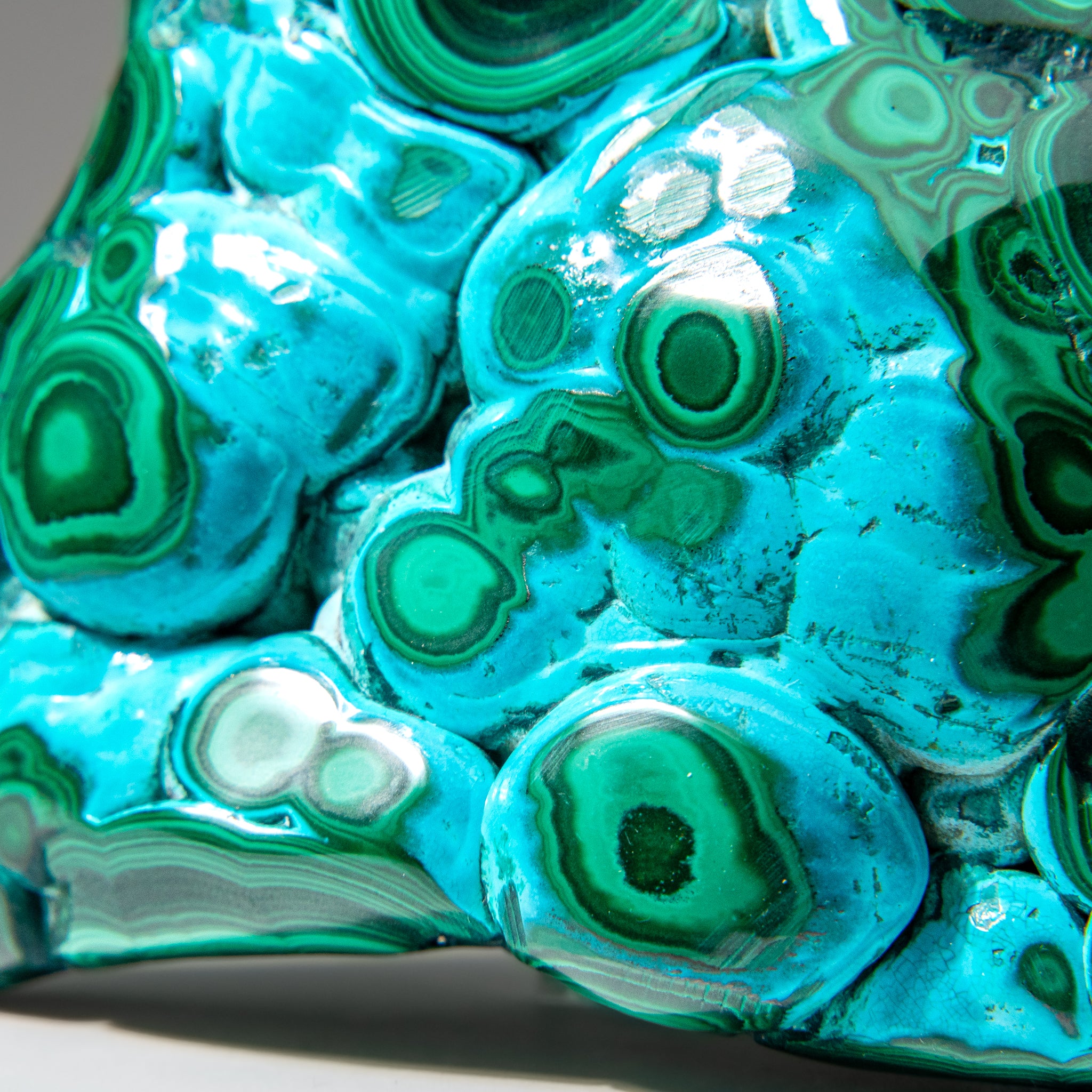 Malachite with Chrysocolla Polished Stone from Democratic Republic of the Congo (1.5 lbs)