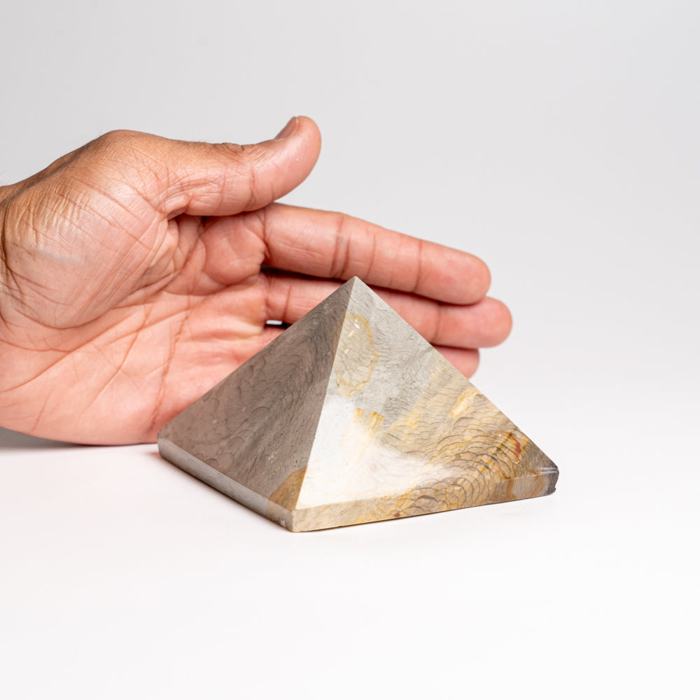 Polished Polychrome Pyramid from Madagascar (1.25 lbs)