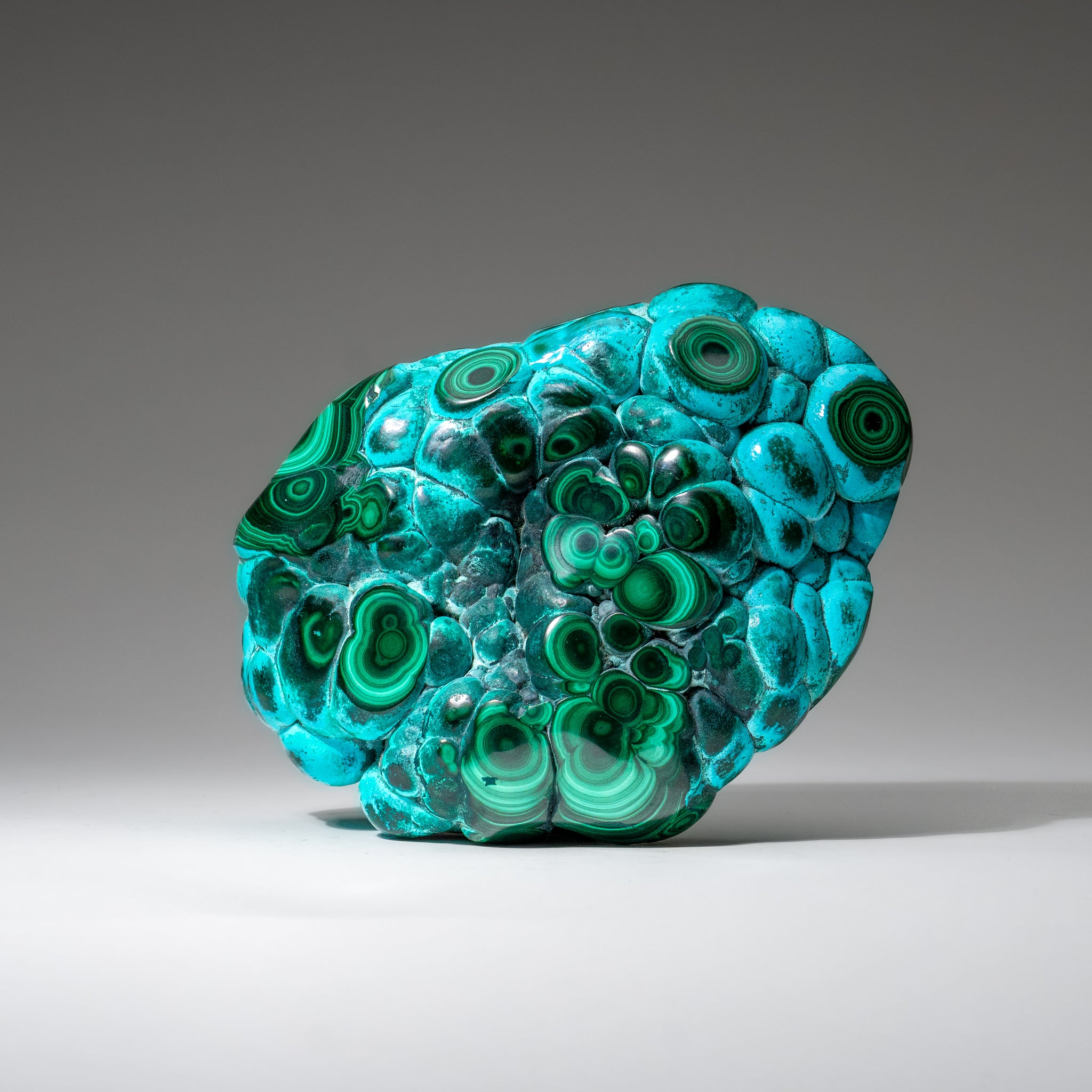 Malachite with Chrysocolla Polished Stone from Democratic Republic of the Congo (2.6 lbs)