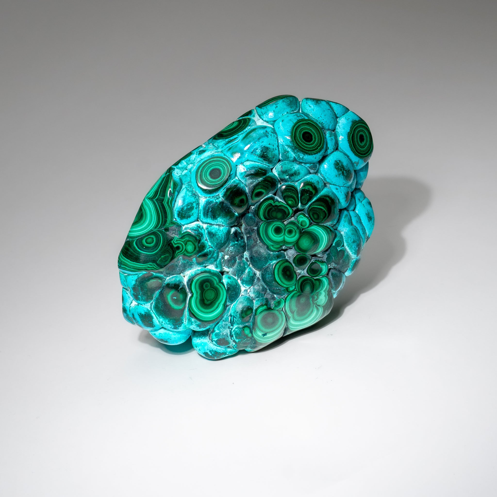 Malachite with Chrysocolla Polished Stone from Democratic Republic of the Congo (2.6 lbs)