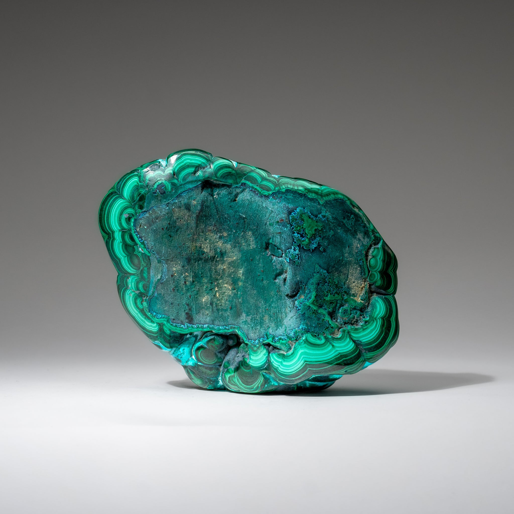 Malachite with Chrysocolla Polished Stone from Democratic Republic of the Congo (2.6 lbs)