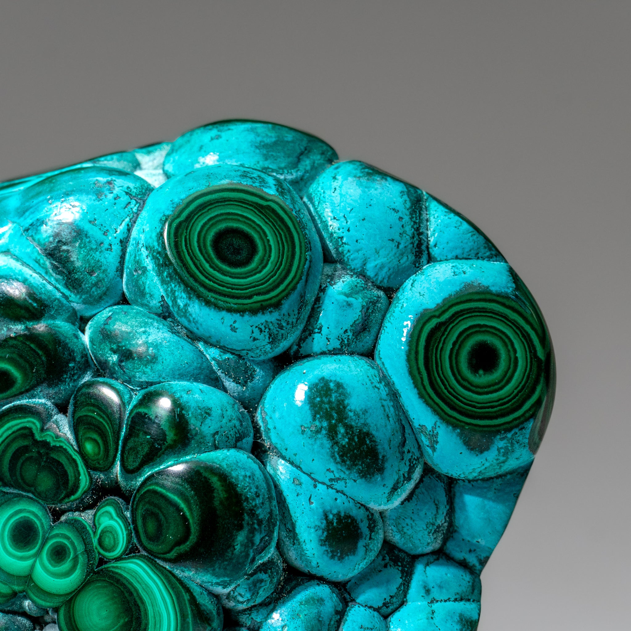 Malachite with Chrysocolla Polished Stone from Democratic Republic of the Congo (2.6 lbs)