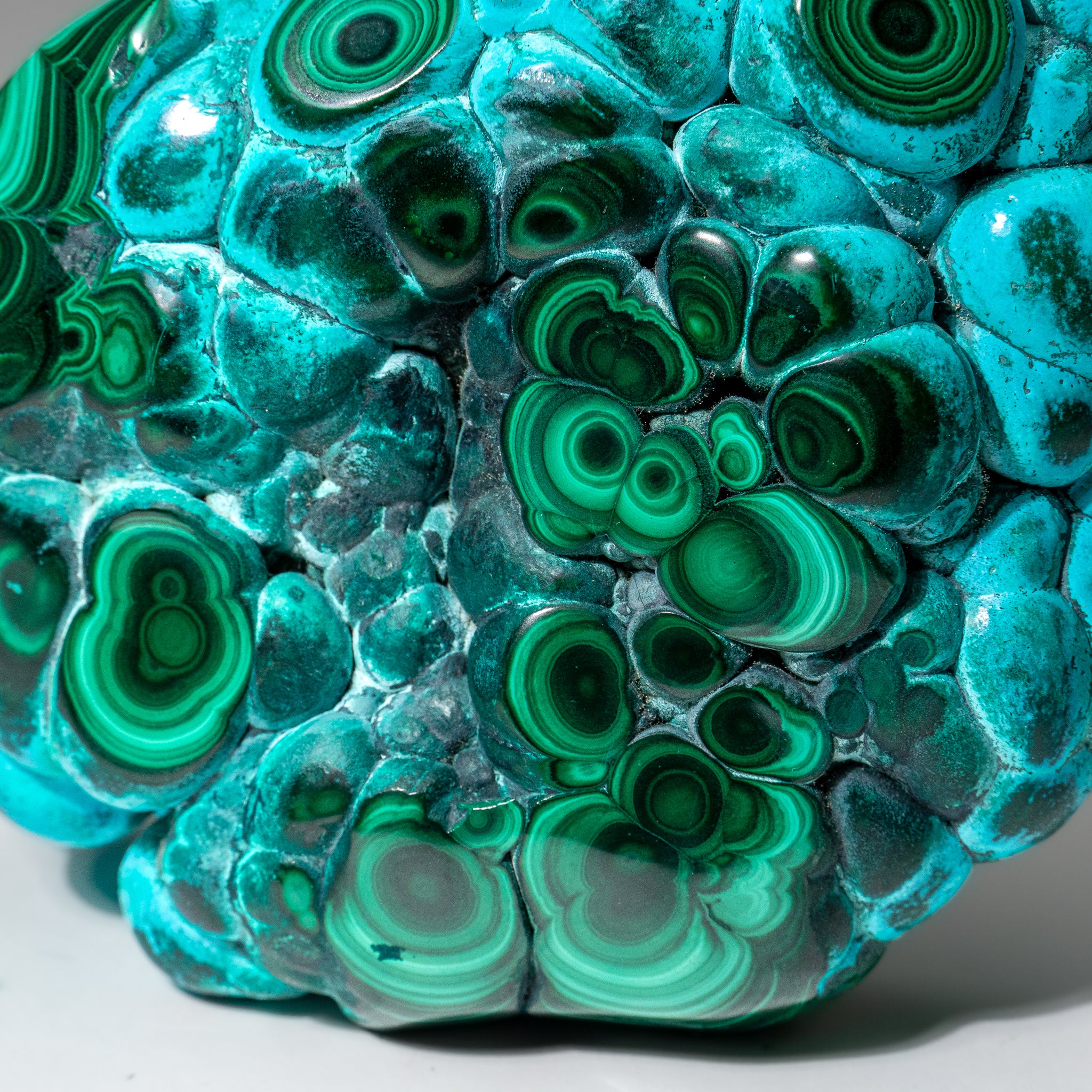 Malachite with Chrysocolla Polished Stone from Democratic Republic of the Congo (2.6 lbs)