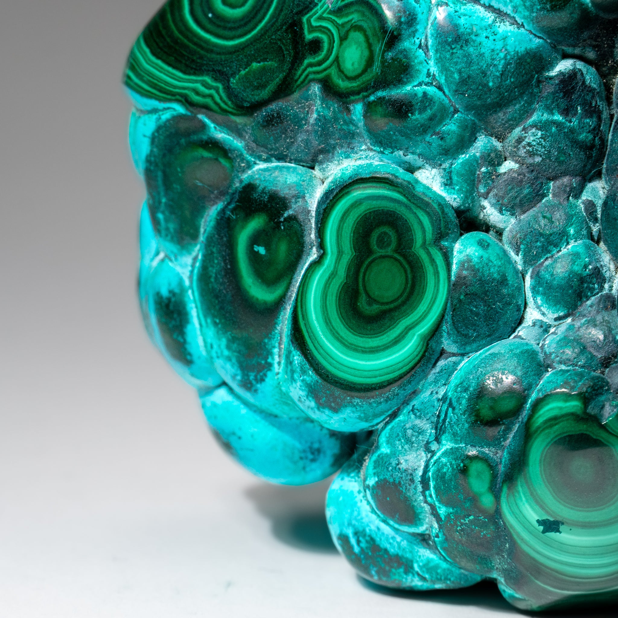 Malachite with Chrysocolla Polished Stone from Democratic Republic of the Congo (2.6 lbs)