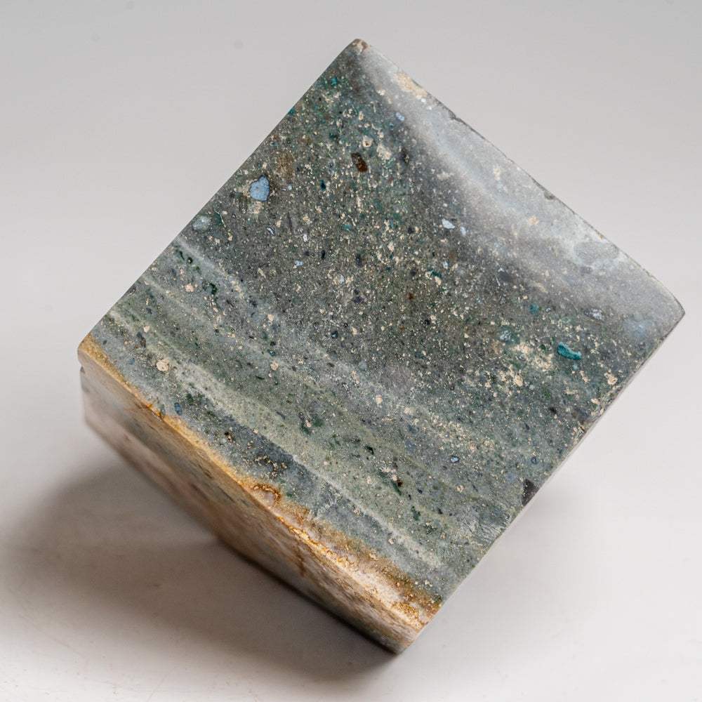 Polished Ocean Jasper Cube from Madagascar (1.1 lbs)