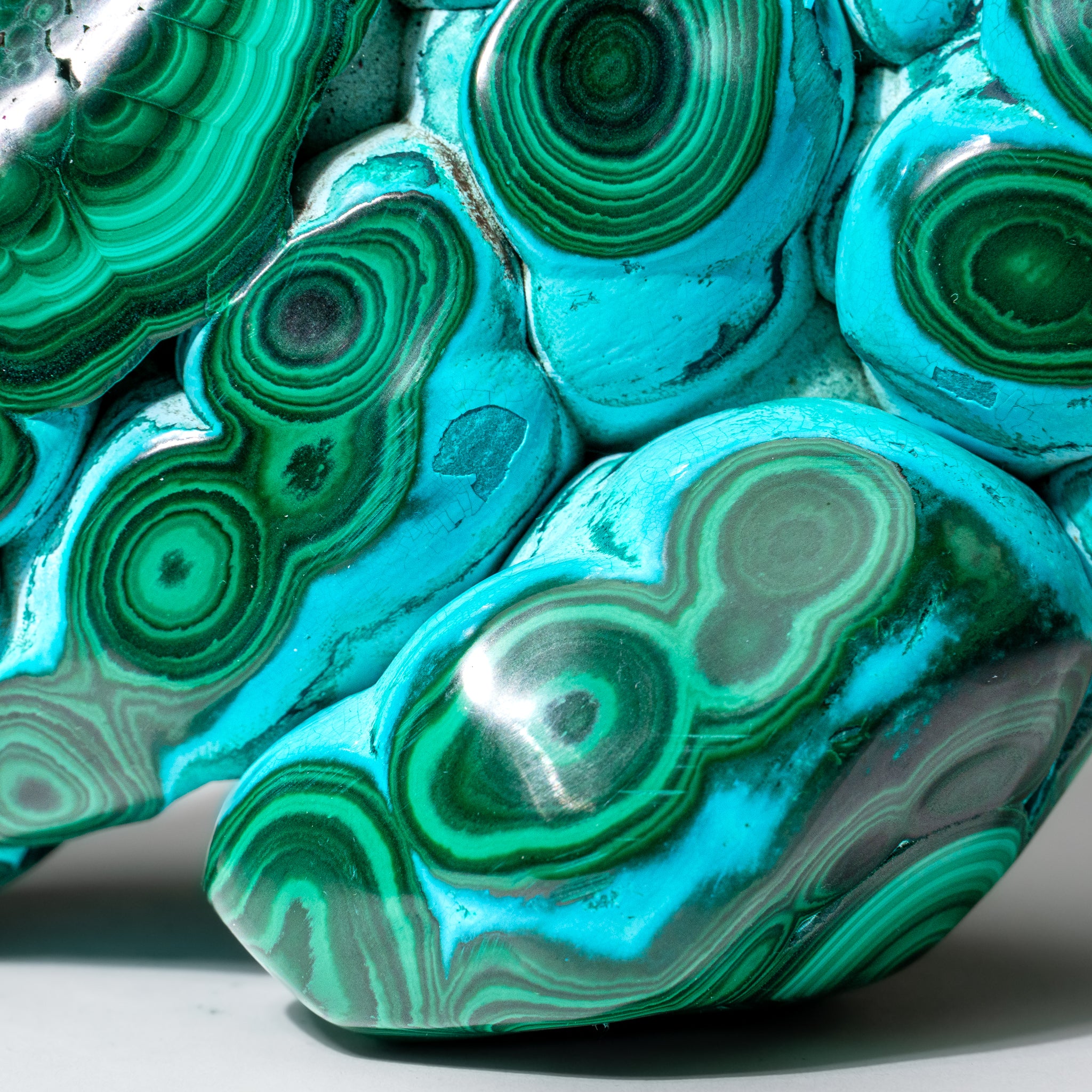 Malachite with Chrysocolla Polished Stone from Democratic Republic of the Congo (2.6 lbs)