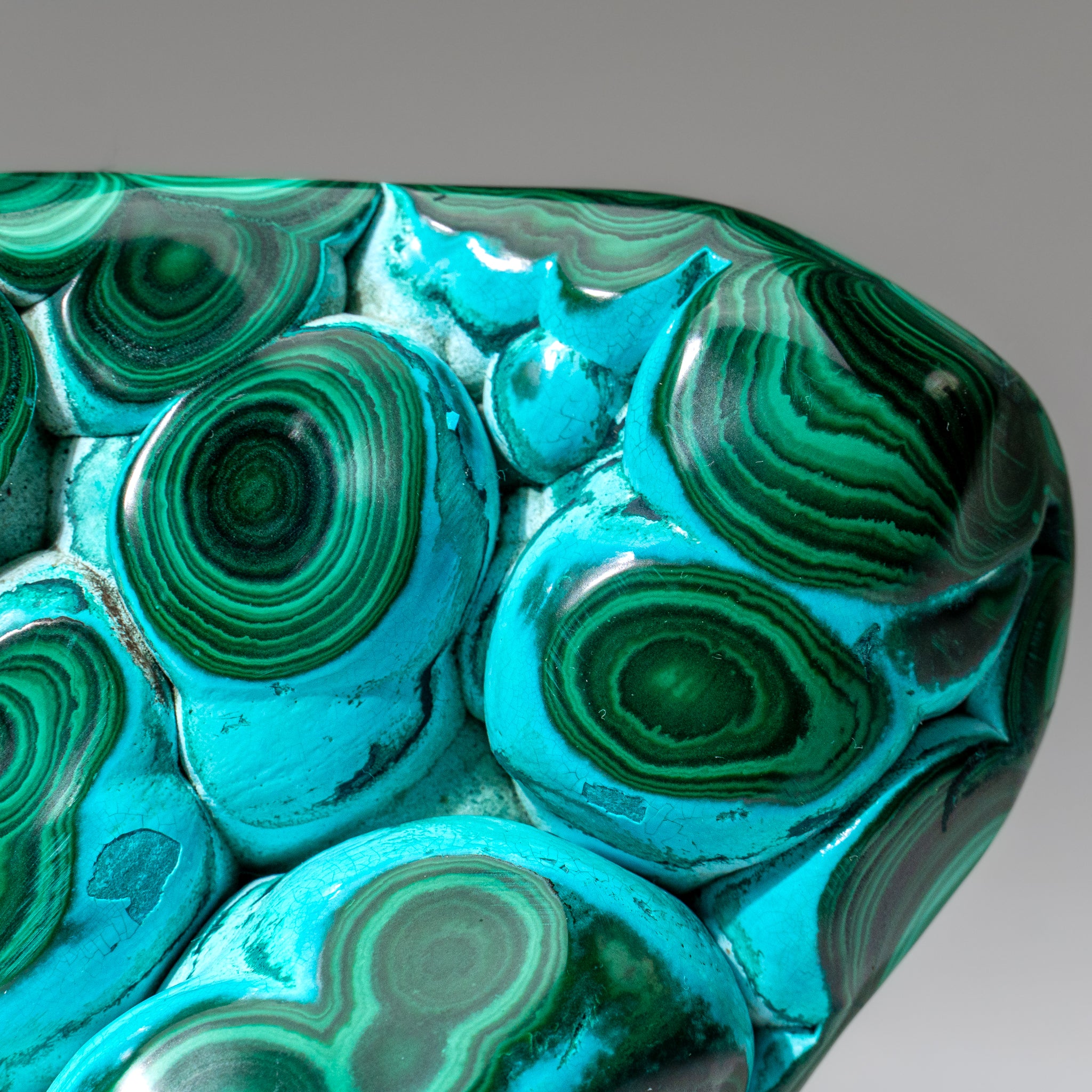 Malachite with Chrysocolla Polished Stone from Democratic Republic of the Congo (2.6 lbs)