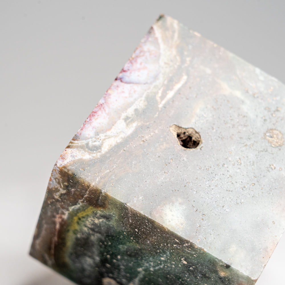 Polished Ocean Jasper Cube from Madagascar (1.1 lbs)