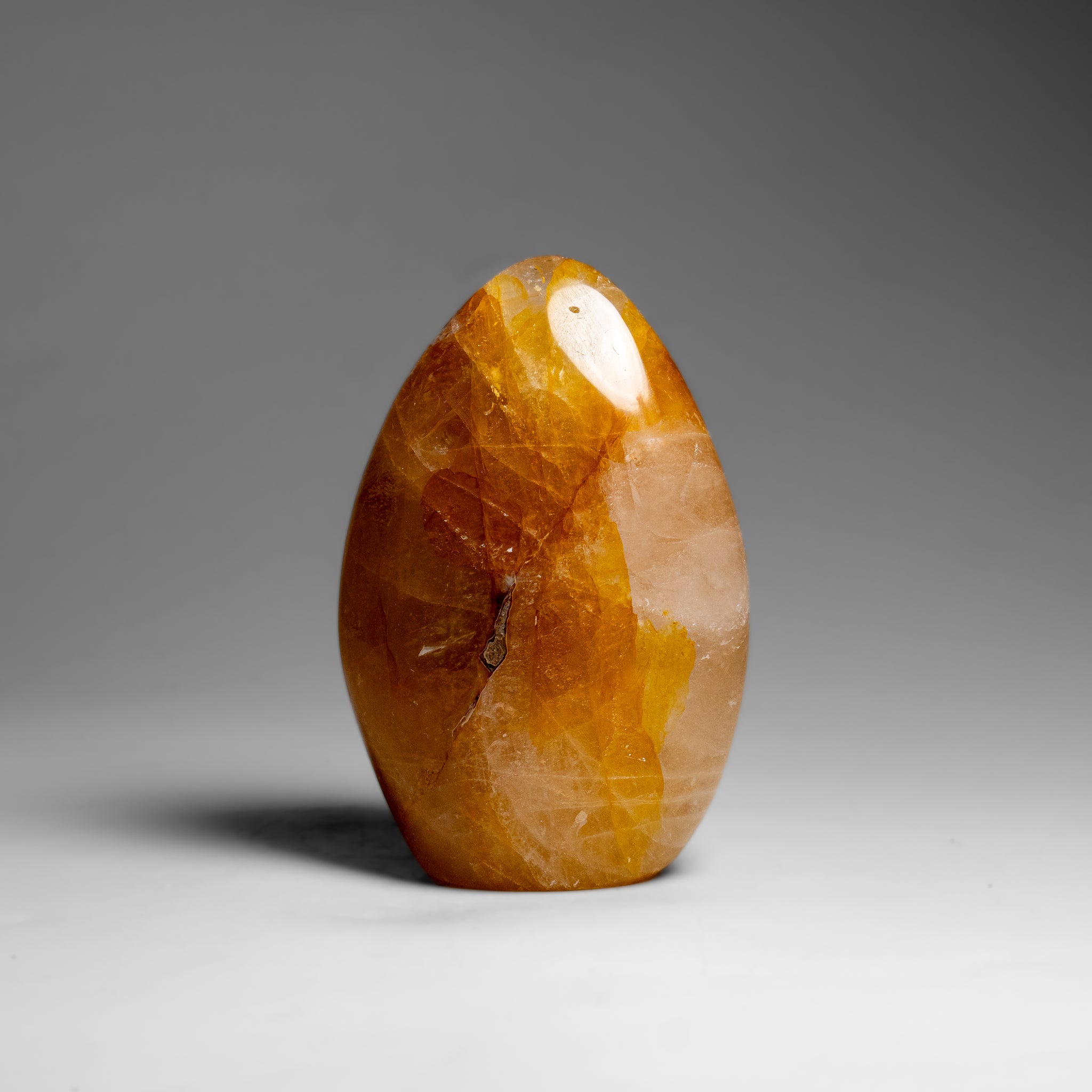 Genuine Polished Lemon Quartz Freeform from Madagascar (1.5 lbs)