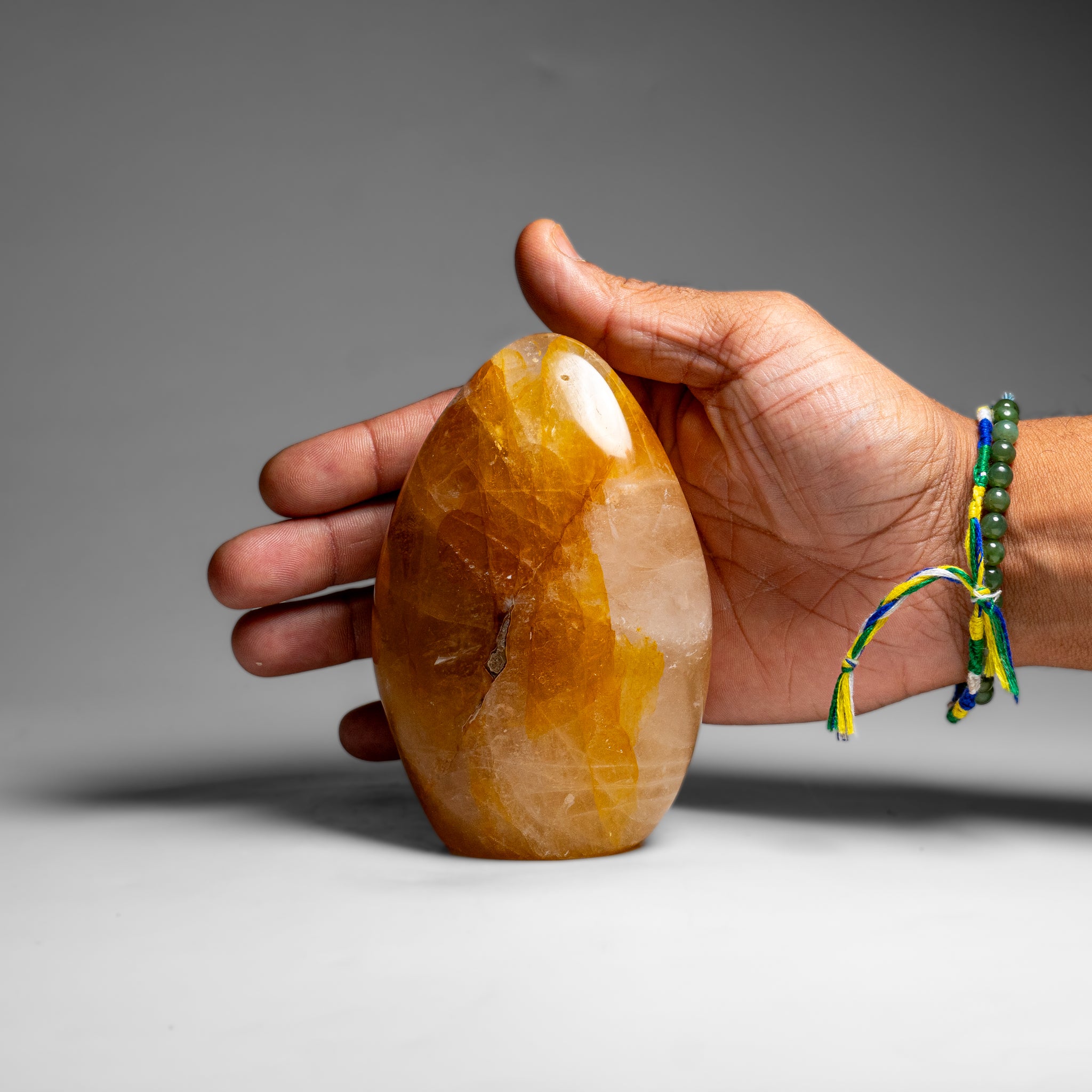 Genuine Polished Lemon Quartz Freeform from Madagascar (1.5 lbs)