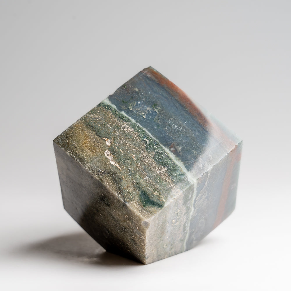 Polished Ocean Jasper Cube from Madagascar (1.15 lbs)