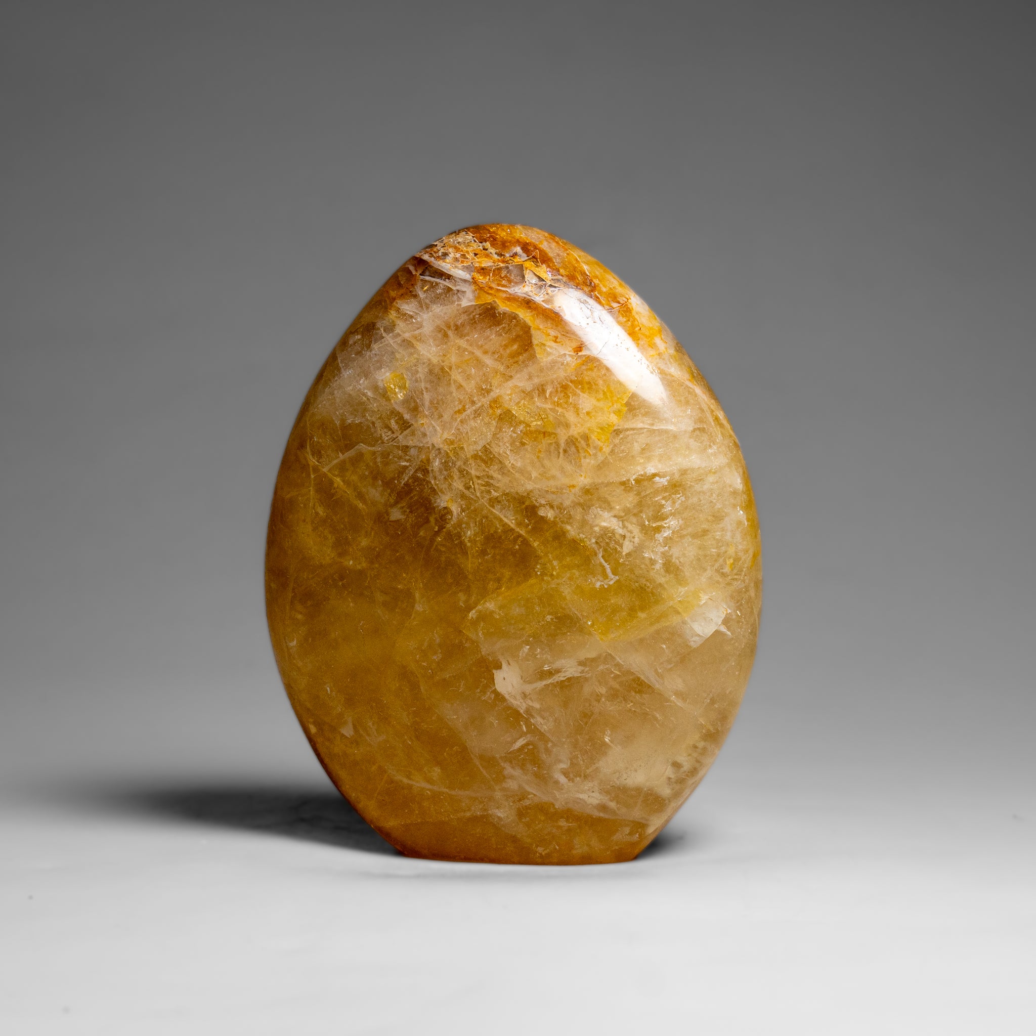 Genuine Polished Lemon Quartz Freeform from Madagascar (1.4 lbs)