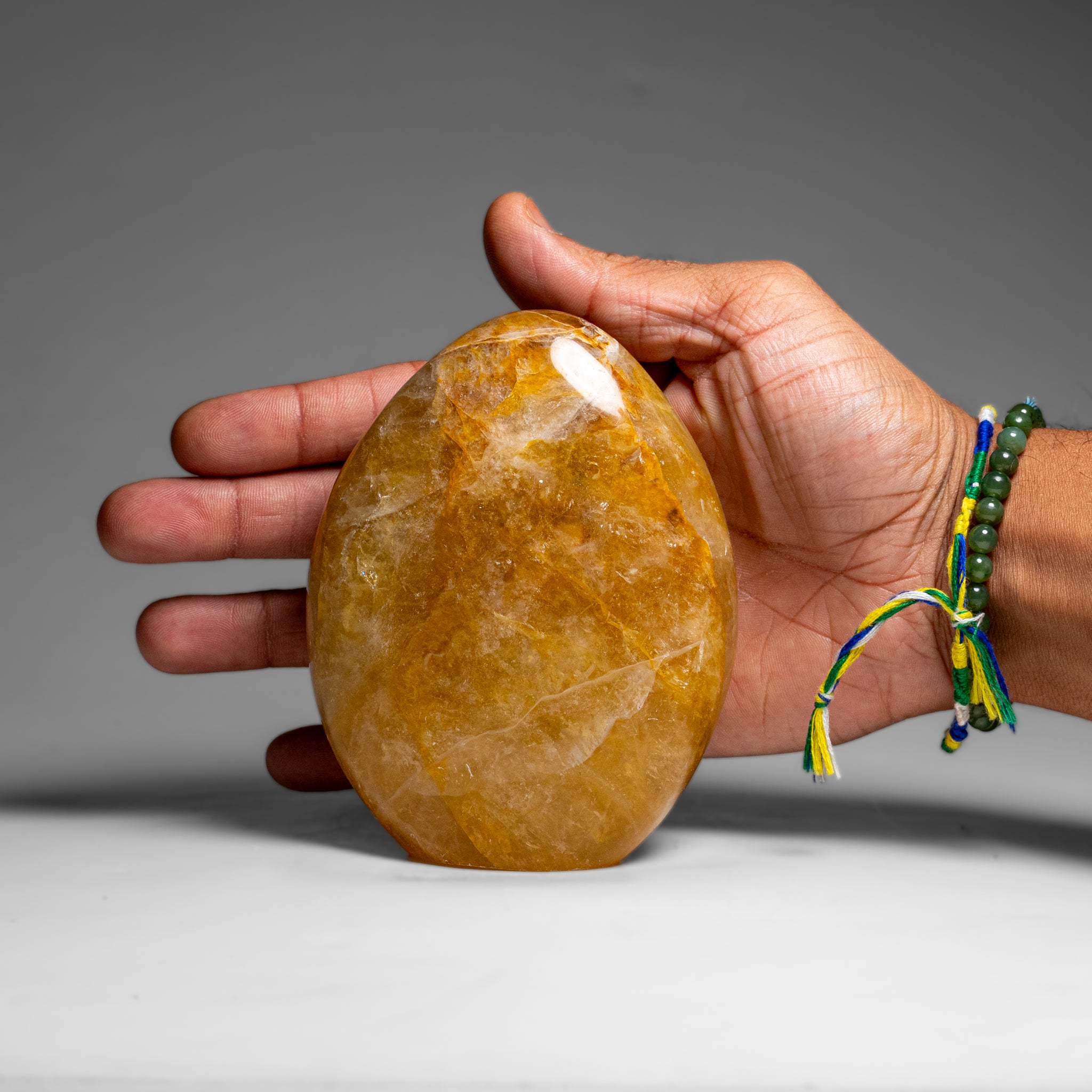 Genuine Polished Lemon Quartz Freeform from Madagascar (1.4 lbs)