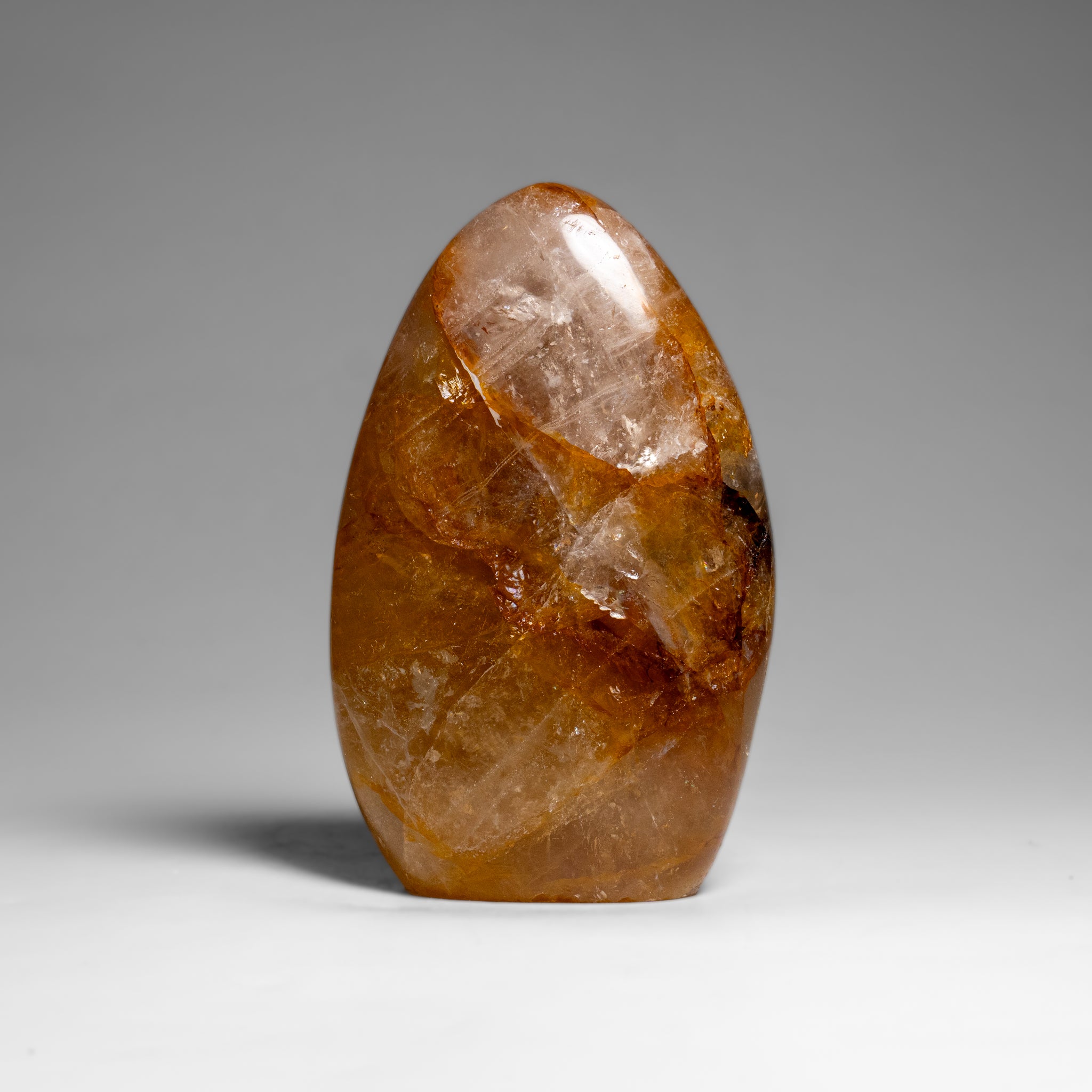 Genuine Polished Lemon Quartz Freeform from Madagascar (1.2 lbs)