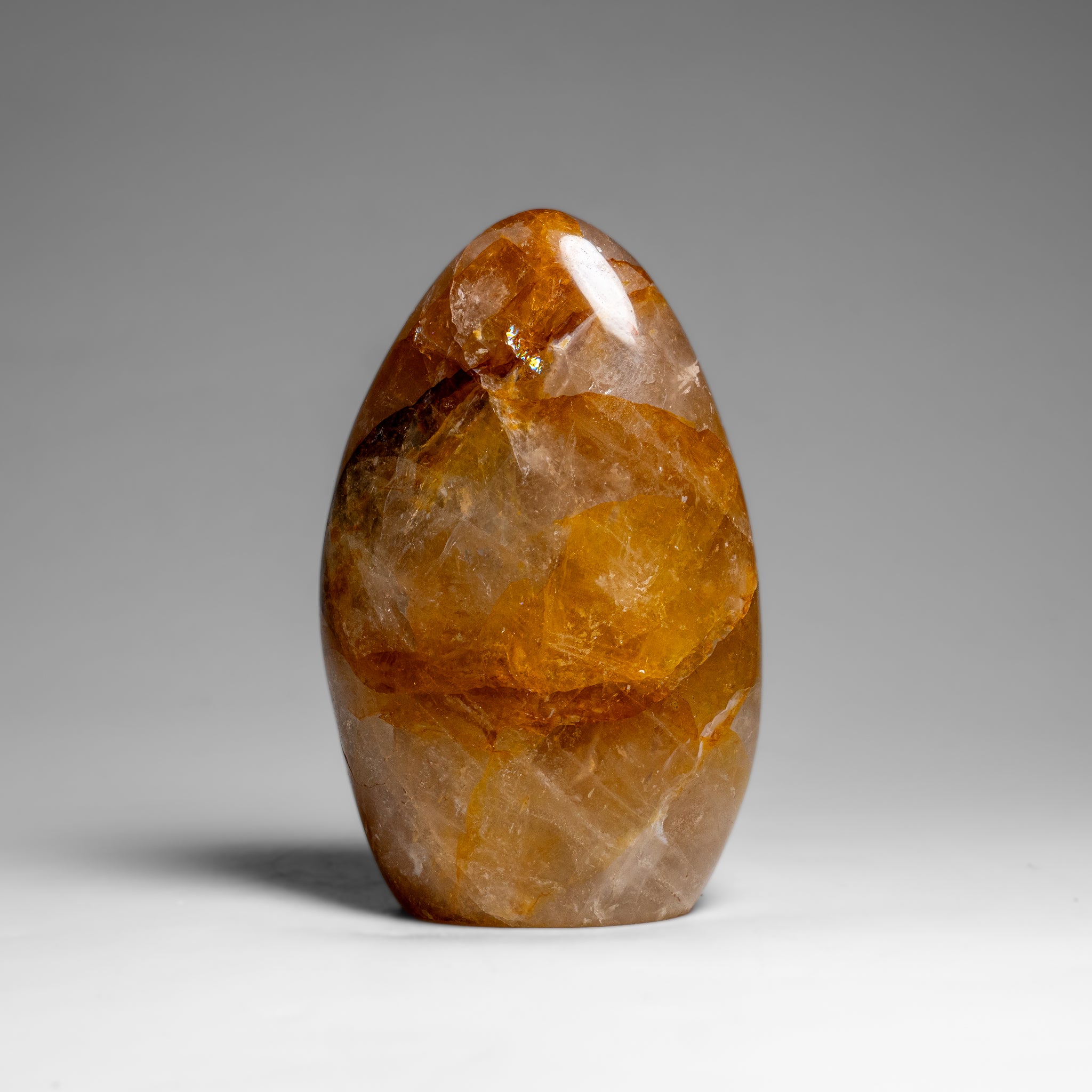 Genuine Polished Lemon Quartz Freeform from Madagascar (1.2 lbs)