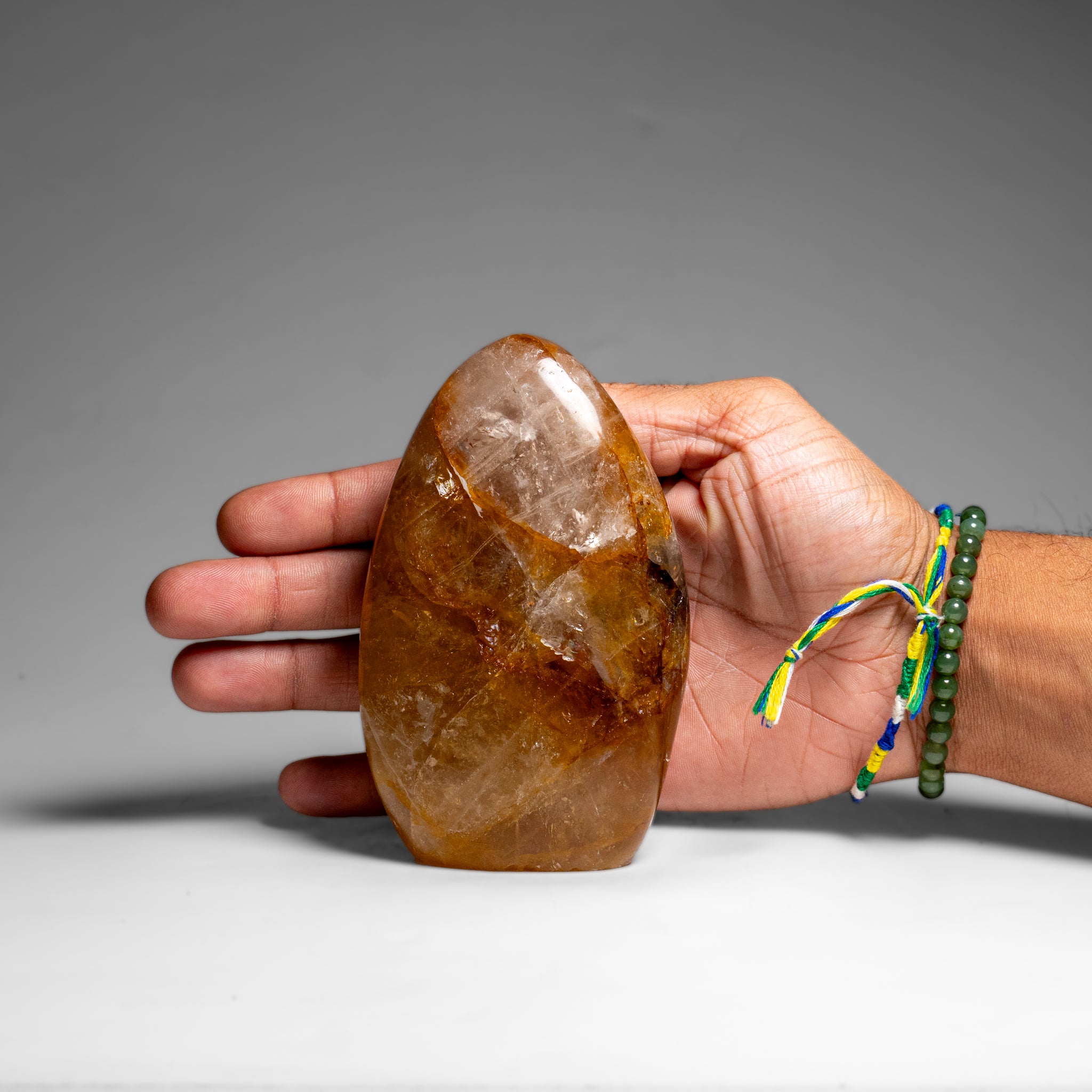 Genuine Polished Lemon Quartz Freeform from Madagascar (1.2 lbs)