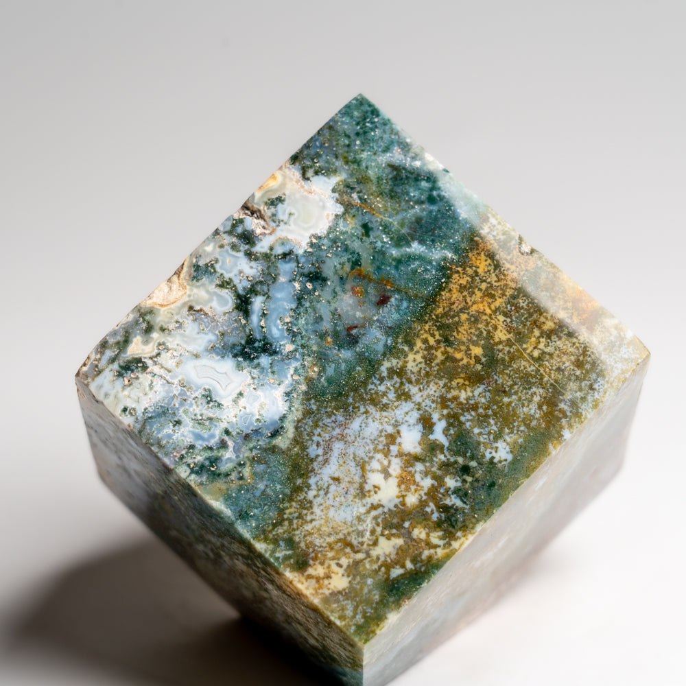 Polished Ocean Jasper Cube from Madagascar (1.15 lbs)