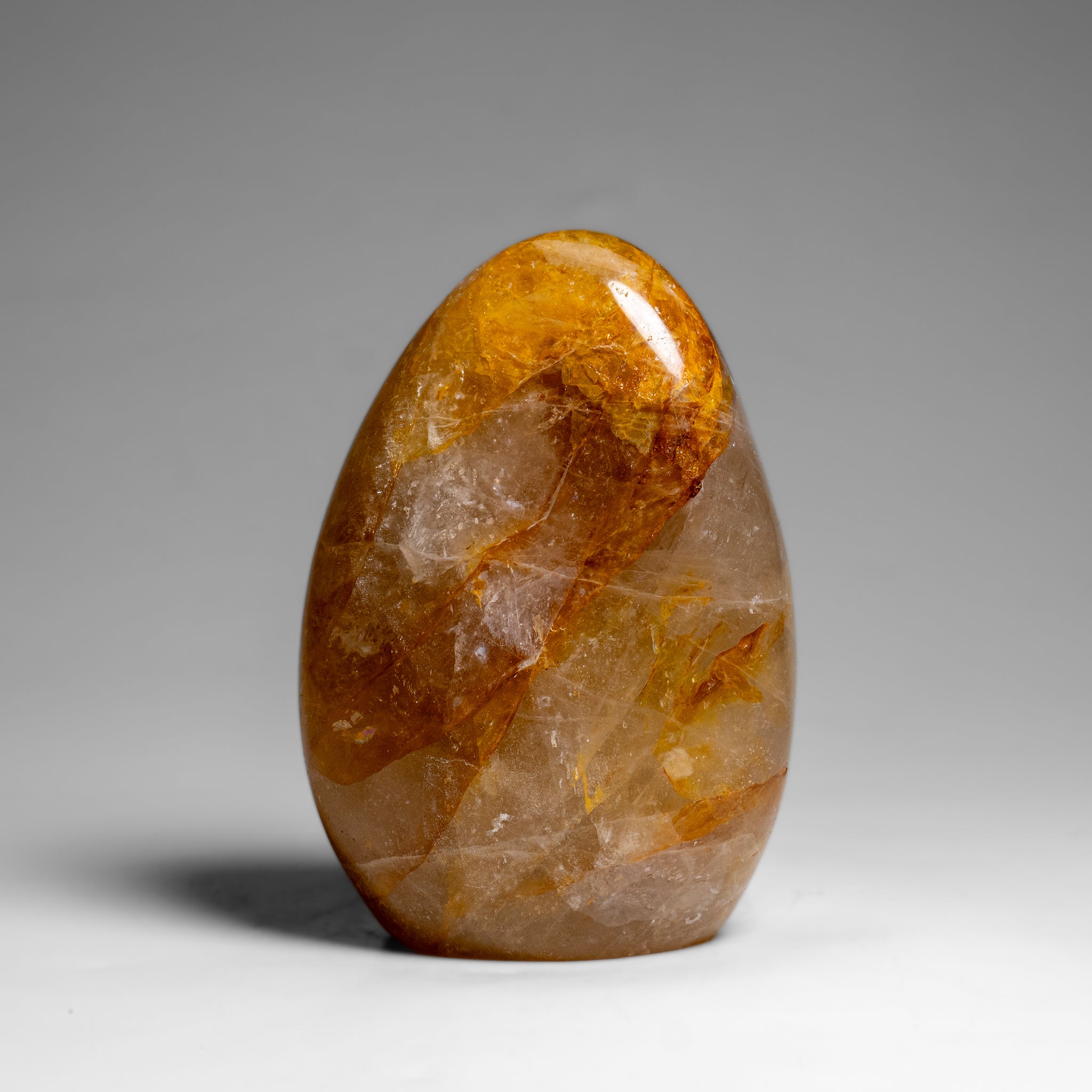 Genuine Polished Lemon Quartz Freeform from Madagascar (1.5 lbs)