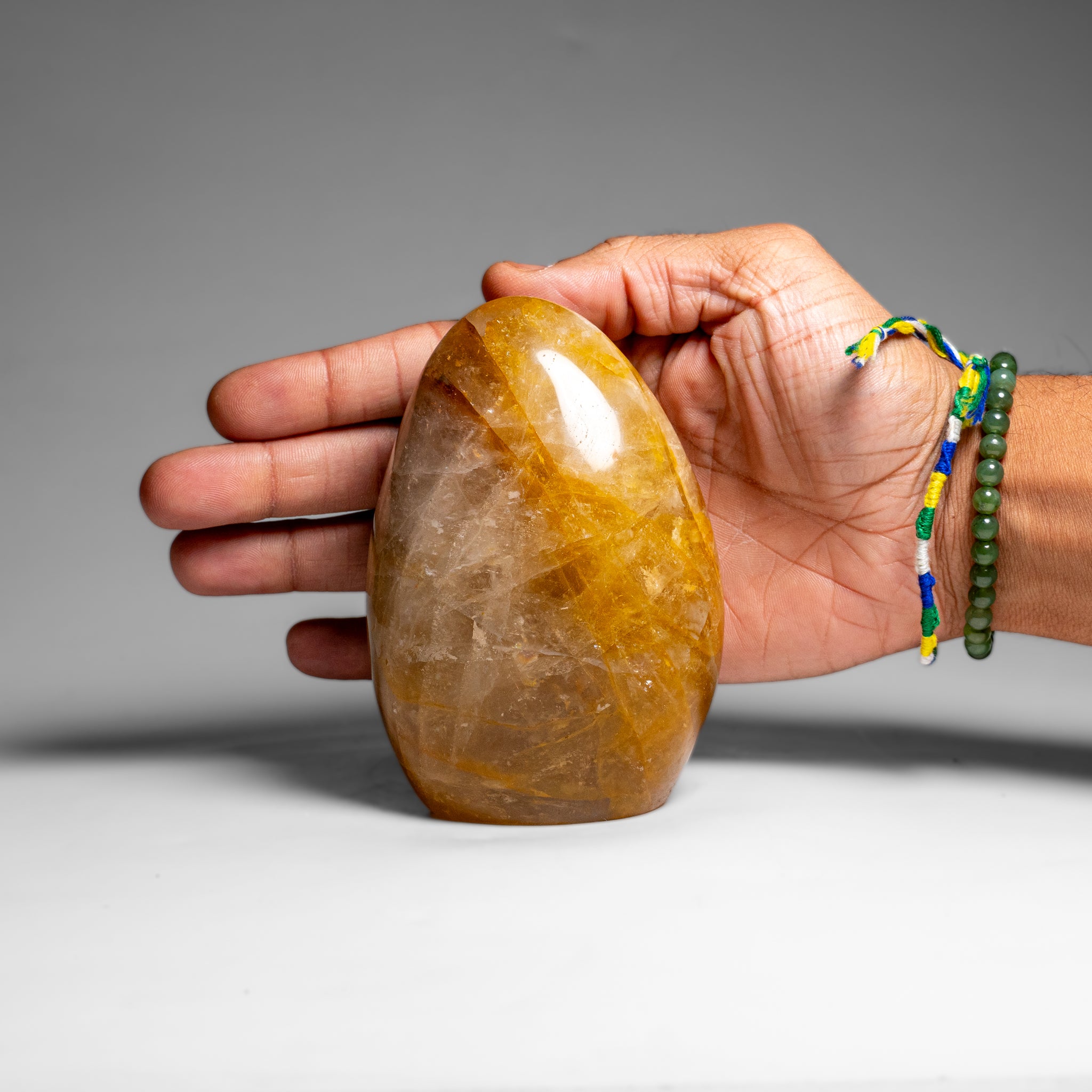 Genuine Polished Lemon Quartz Freeform from Madagascar (1.5 lbs)