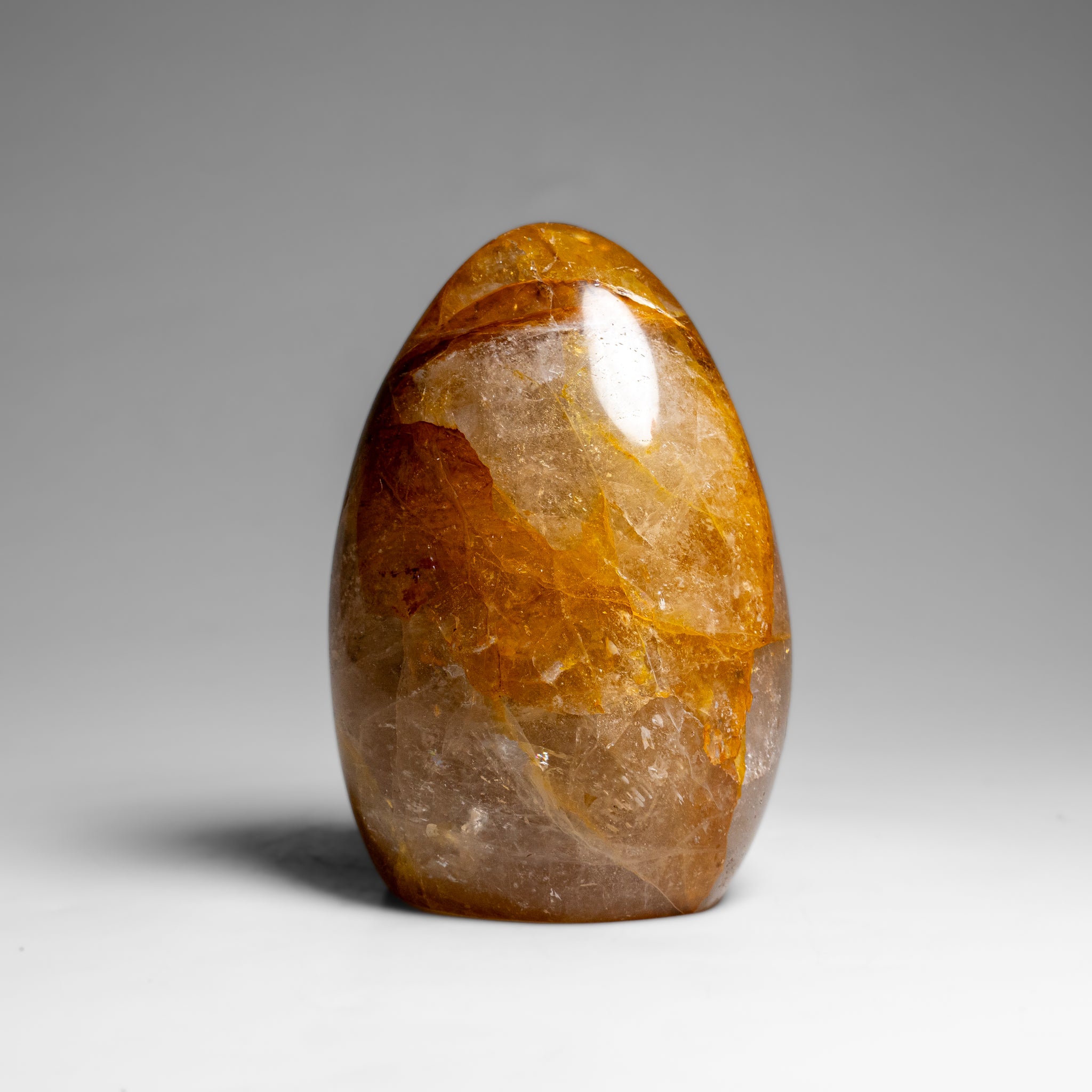 Genuine Polished Lemon Quartz Freeform from Madagascar (1.4 lbs)