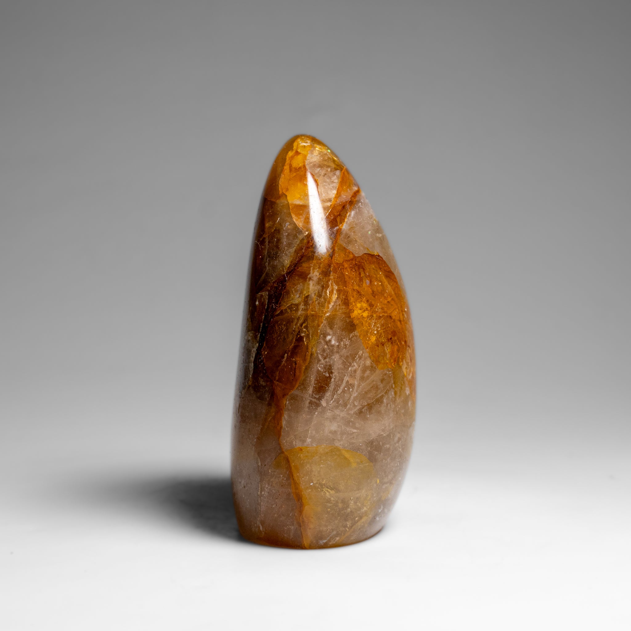 Genuine Polished Lemon Quartz Freeform from Madagascar (1.4 lbs)