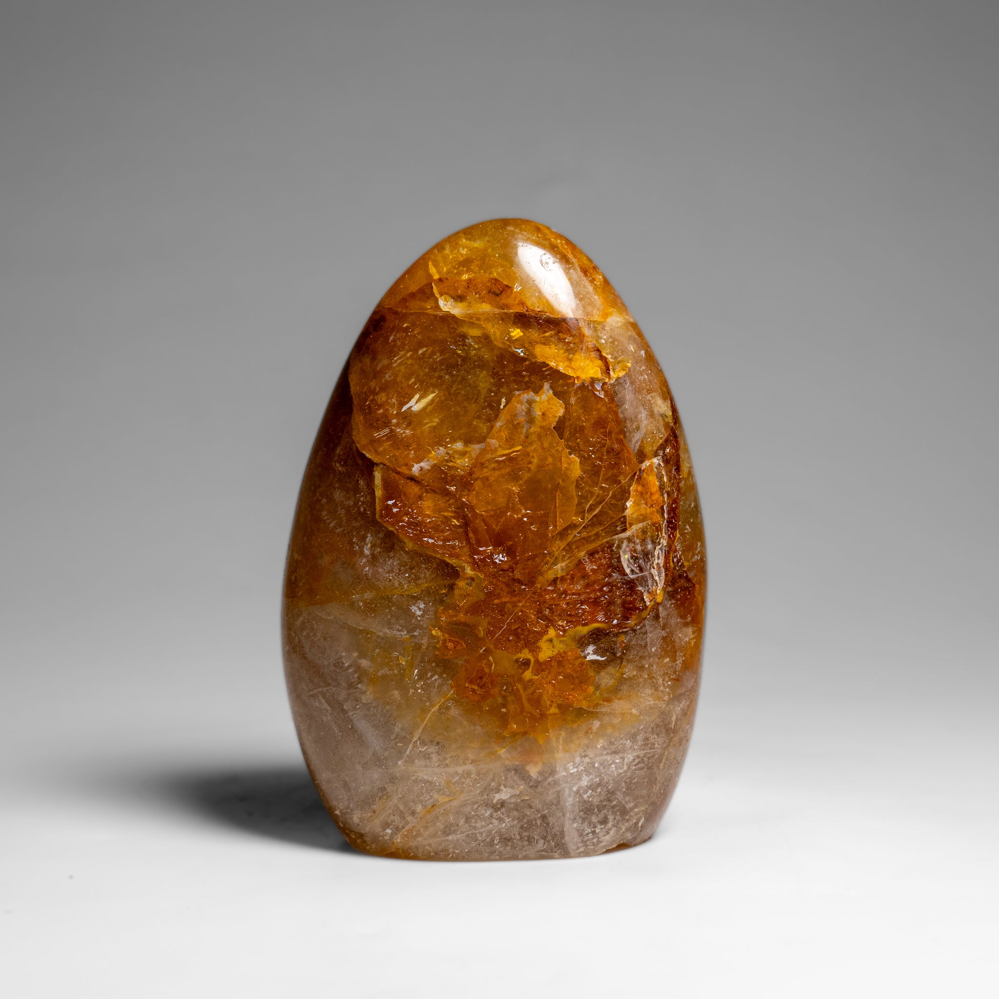 Genuine Polished Lemon Quartz Freeform from Madagascar (1.4 lbs)