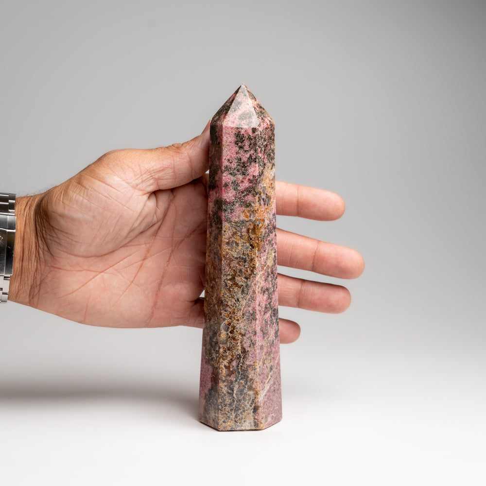 Genuine Polished Imperial Rhodonite Point (1.5 lbs)