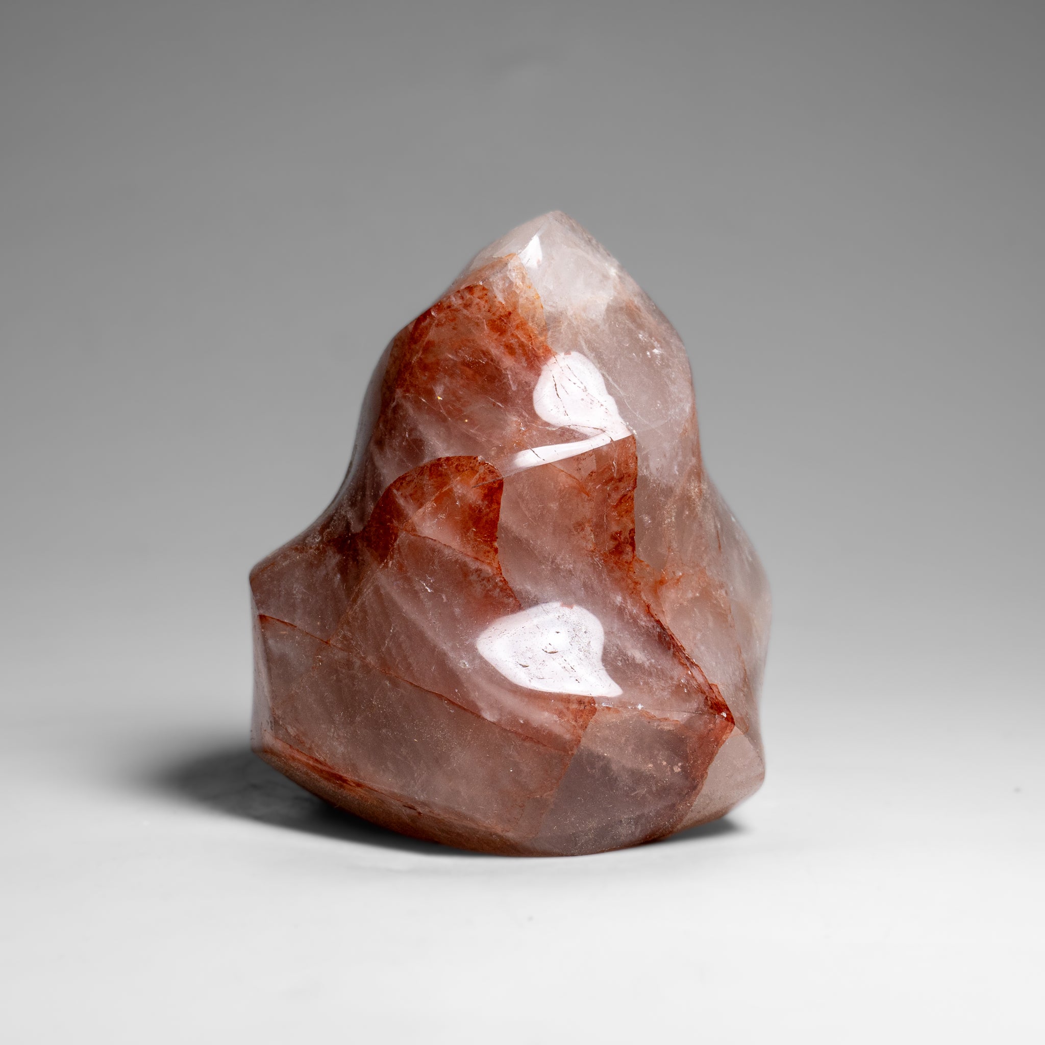 Genuine Polished Strawberry Quartz Flame Freeform (1.4 lbs)
