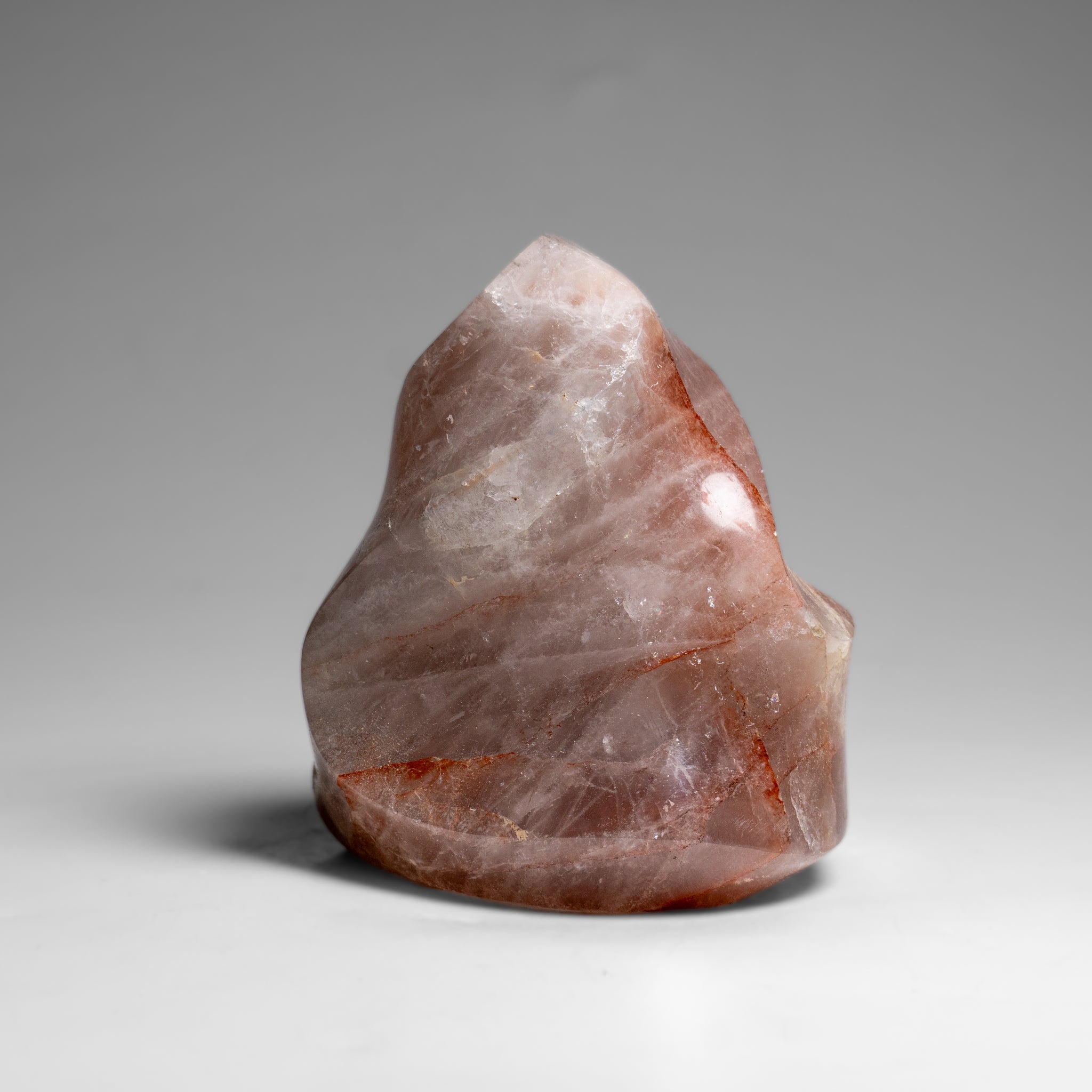 Genuine Polished Strawberry Quartz Flame Freeform (1.4 lbs)