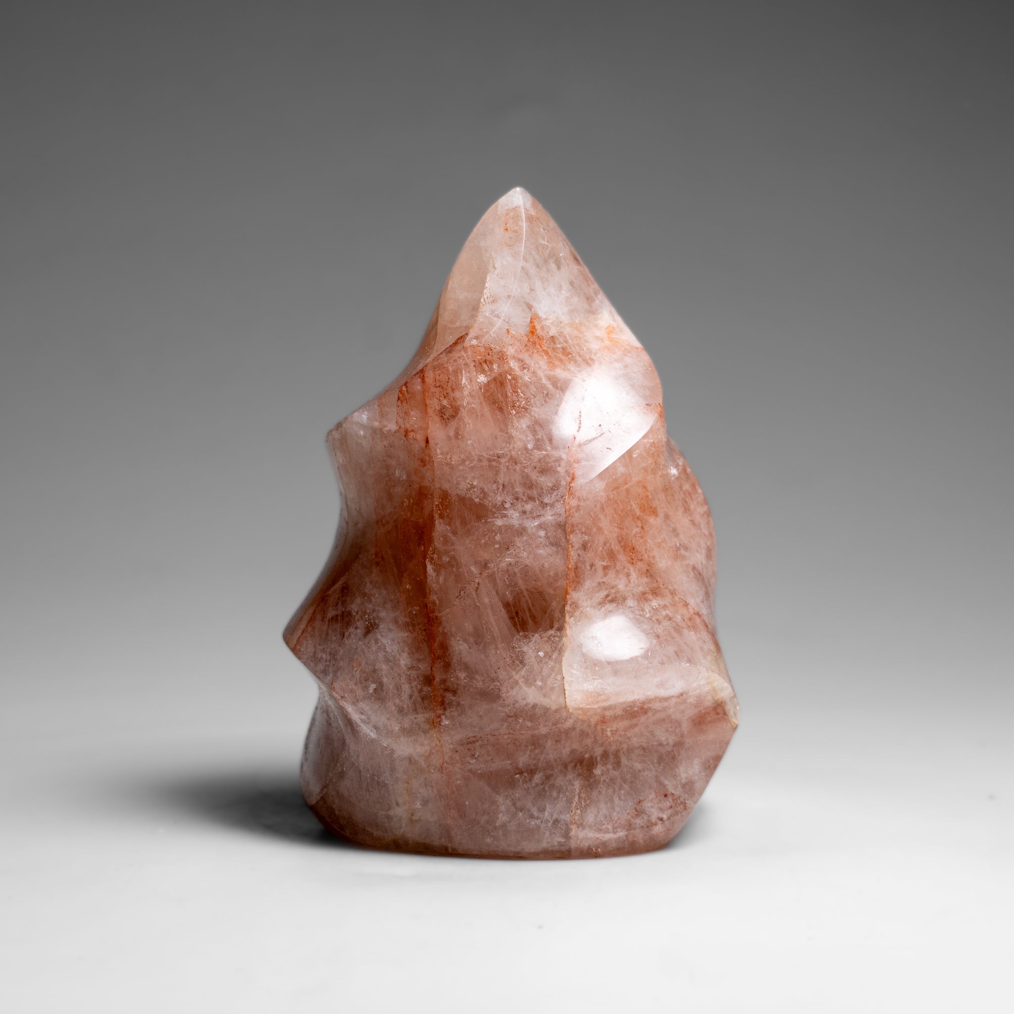 Genuine Polished Strawberry Quartz Flame Freeform (1.1 lbs)