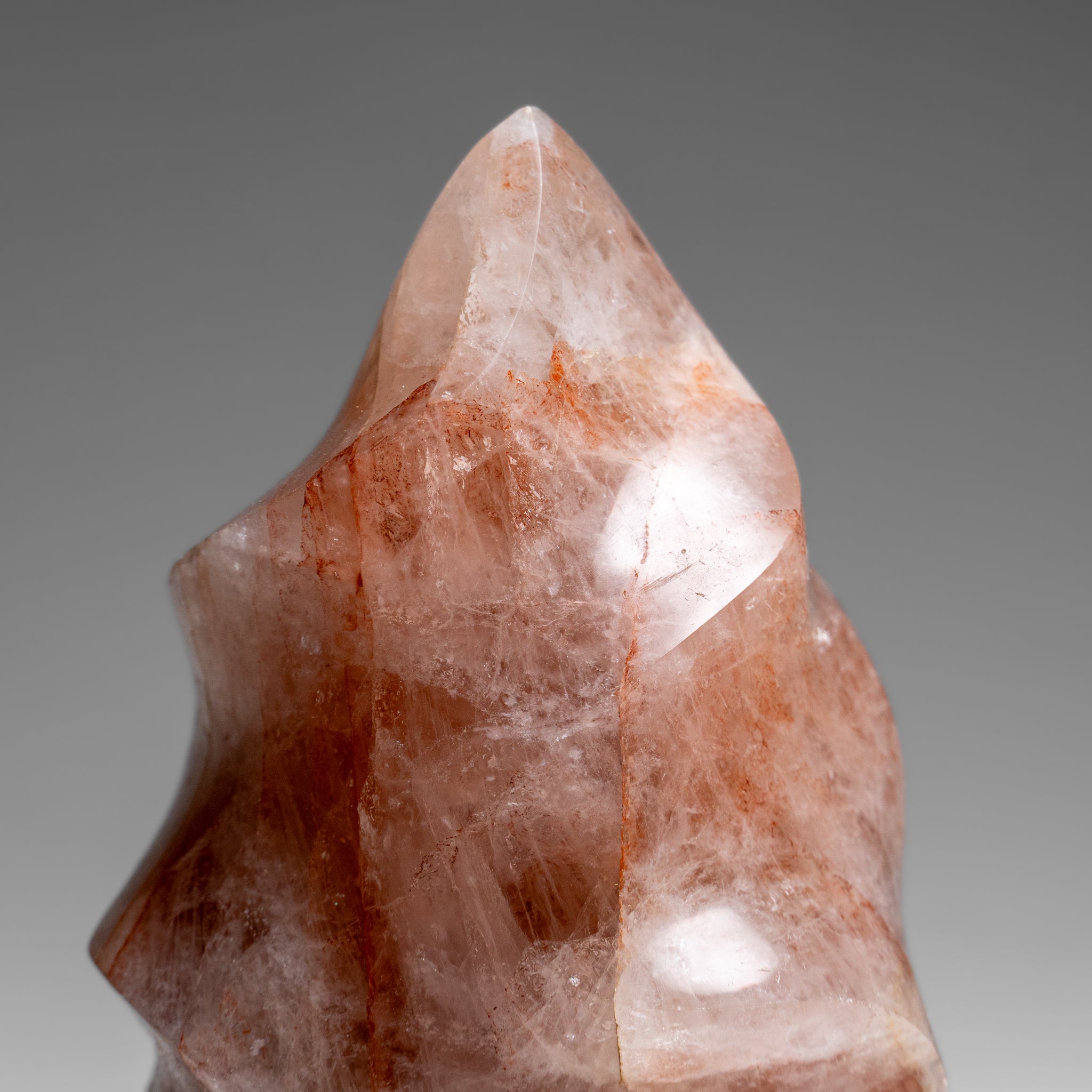 Genuine Polished Strawberry Quartz Flame Freeform (1.1 lbs)
