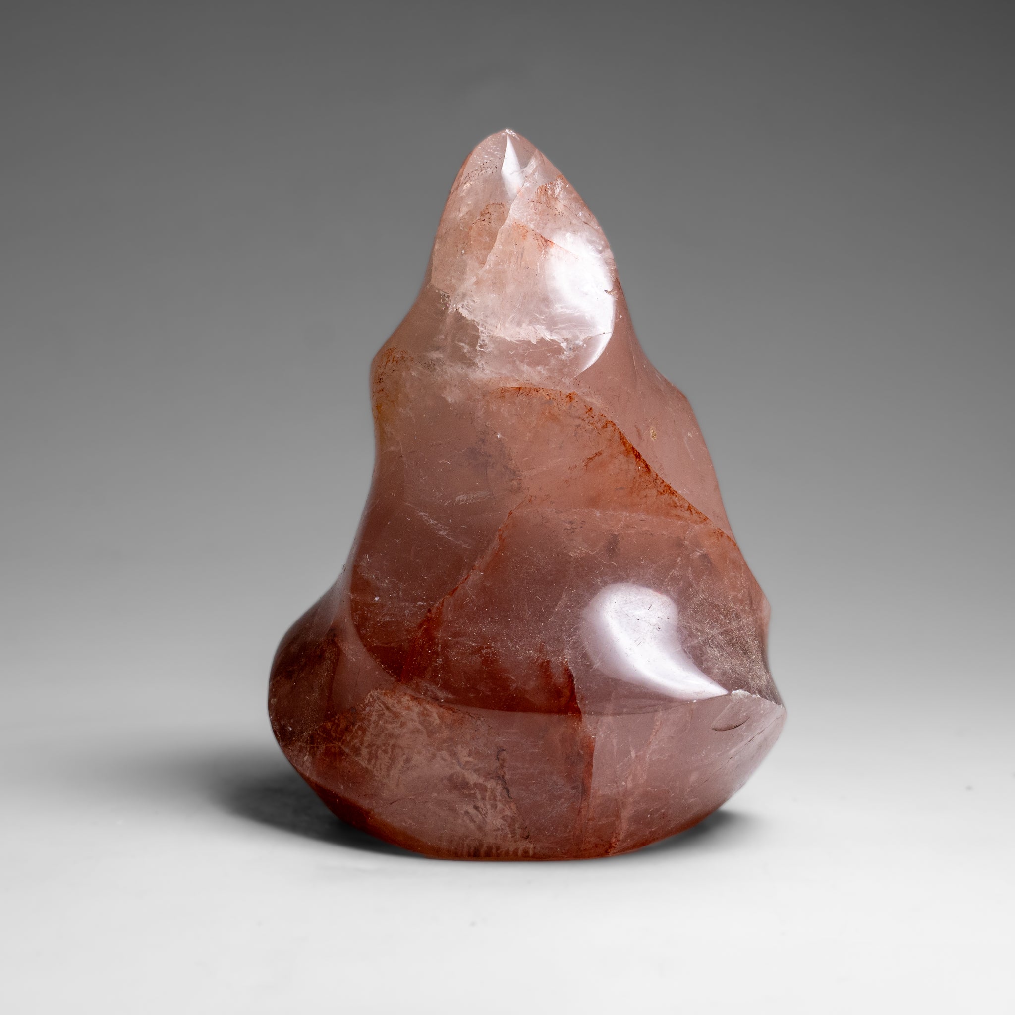 Genuine Polished Strawberry Quartz Flame Freeform (1.4 lbs)
