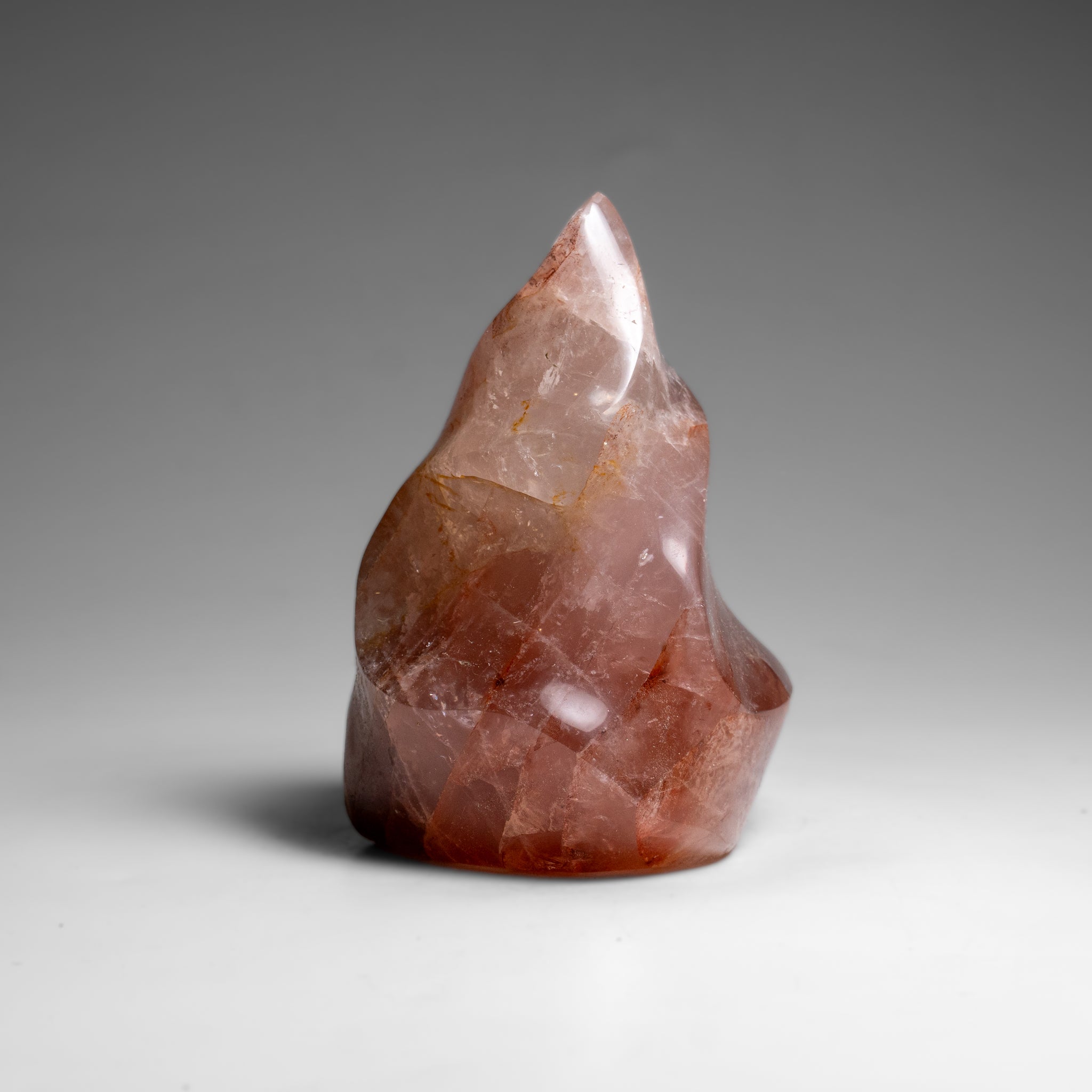 Genuine Polished Strawberry Quartz Flame Freeform (1.4 lbs)