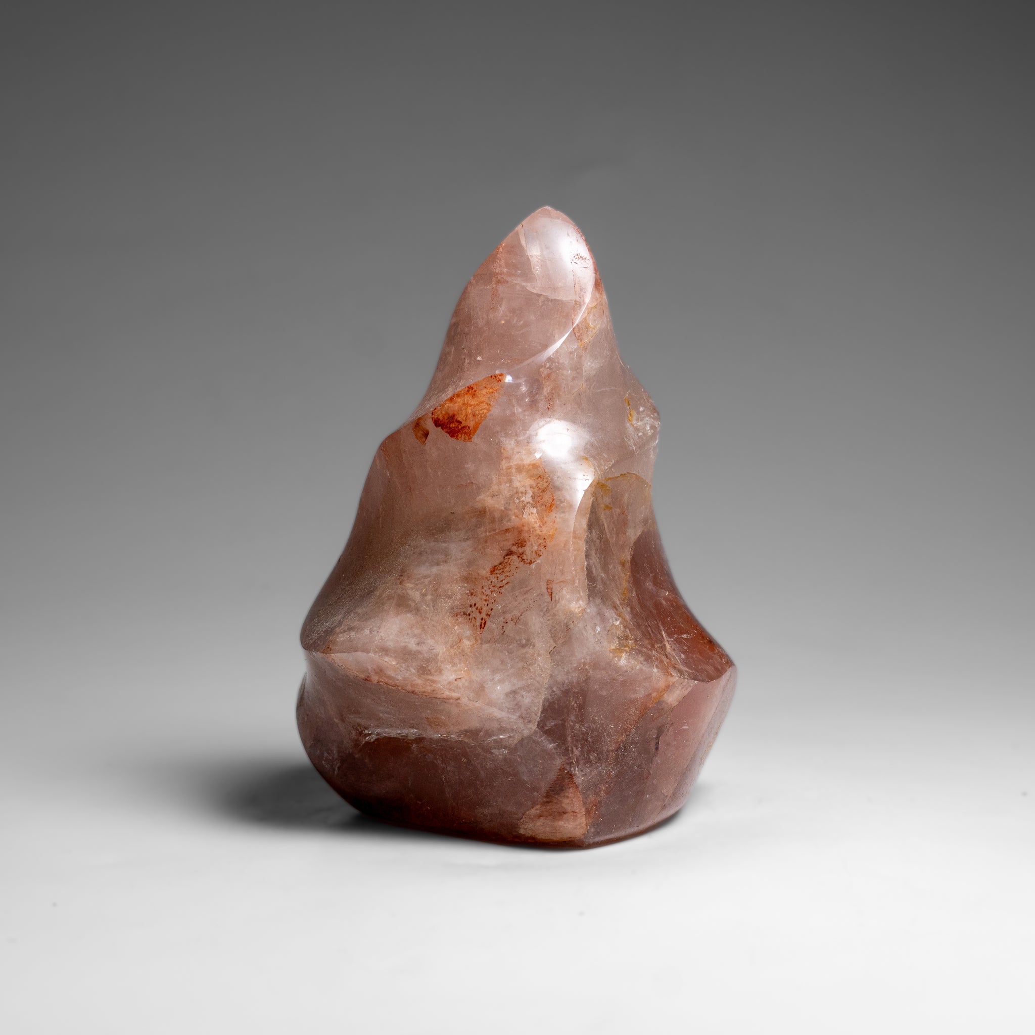 Genuine Polished Strawberry Quartz Flame Freeform (1.4 lbs)
