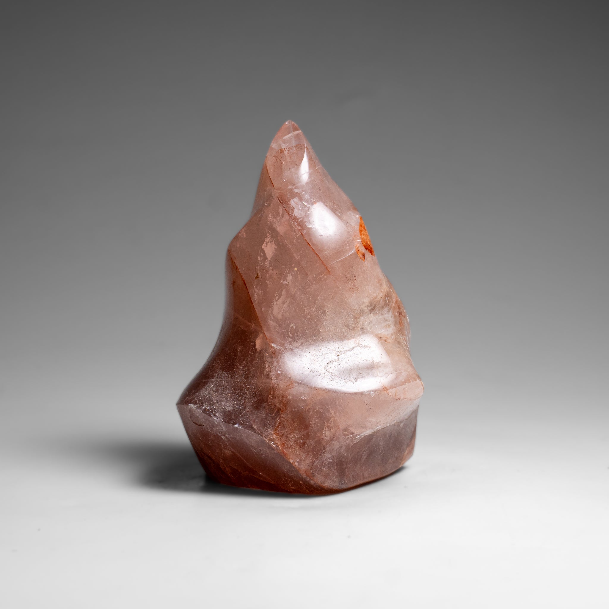 Genuine Polished Strawberry Quartz Flame Freeform (1.4 lbs)