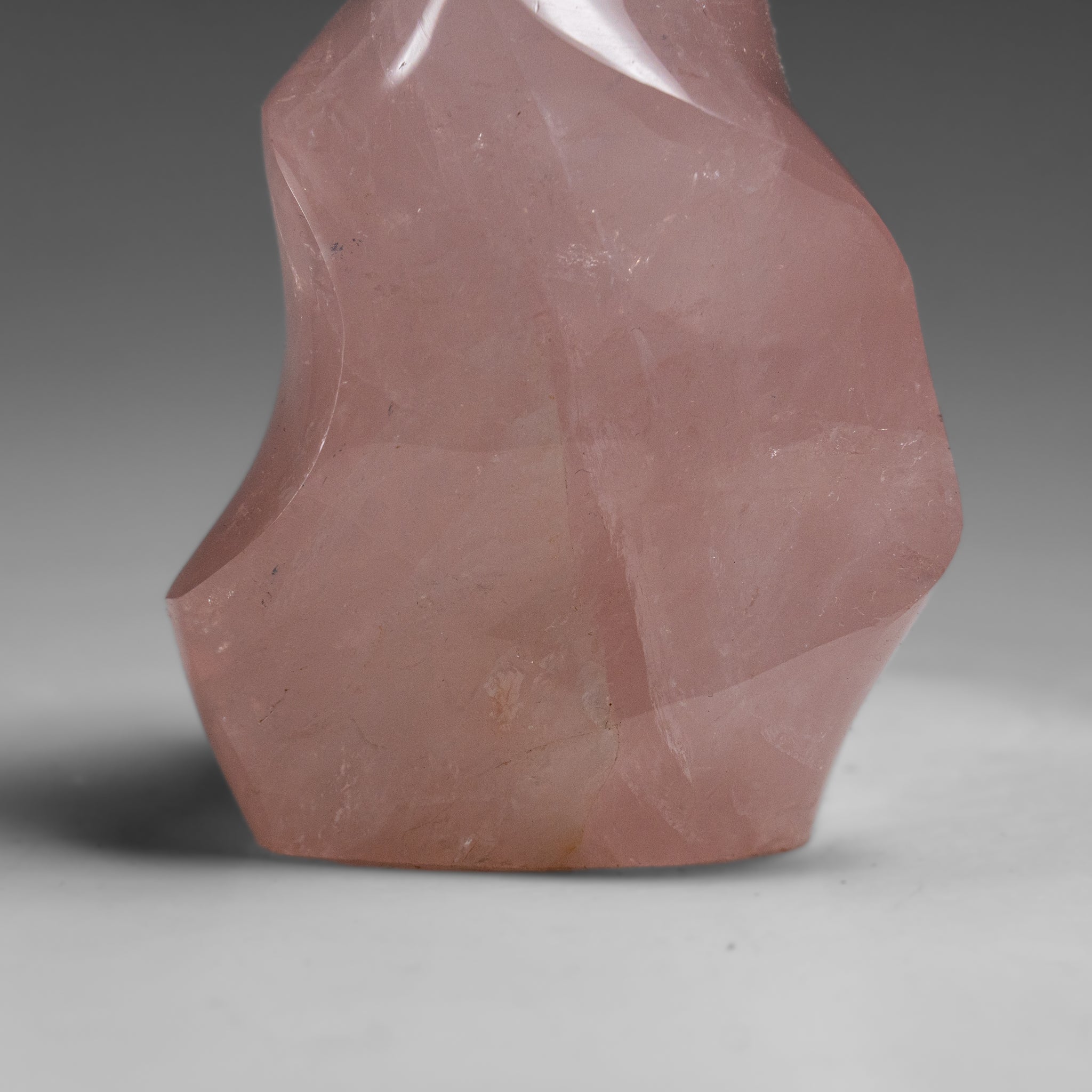 Polished Rose Quartz Flame Freeform From Brazil (298.5 grams)