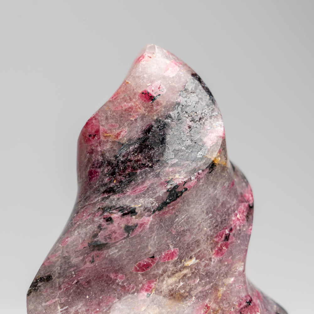 Polished Imperial Rhodonite Flame Freeform from Madagascar (1.4 lbs)