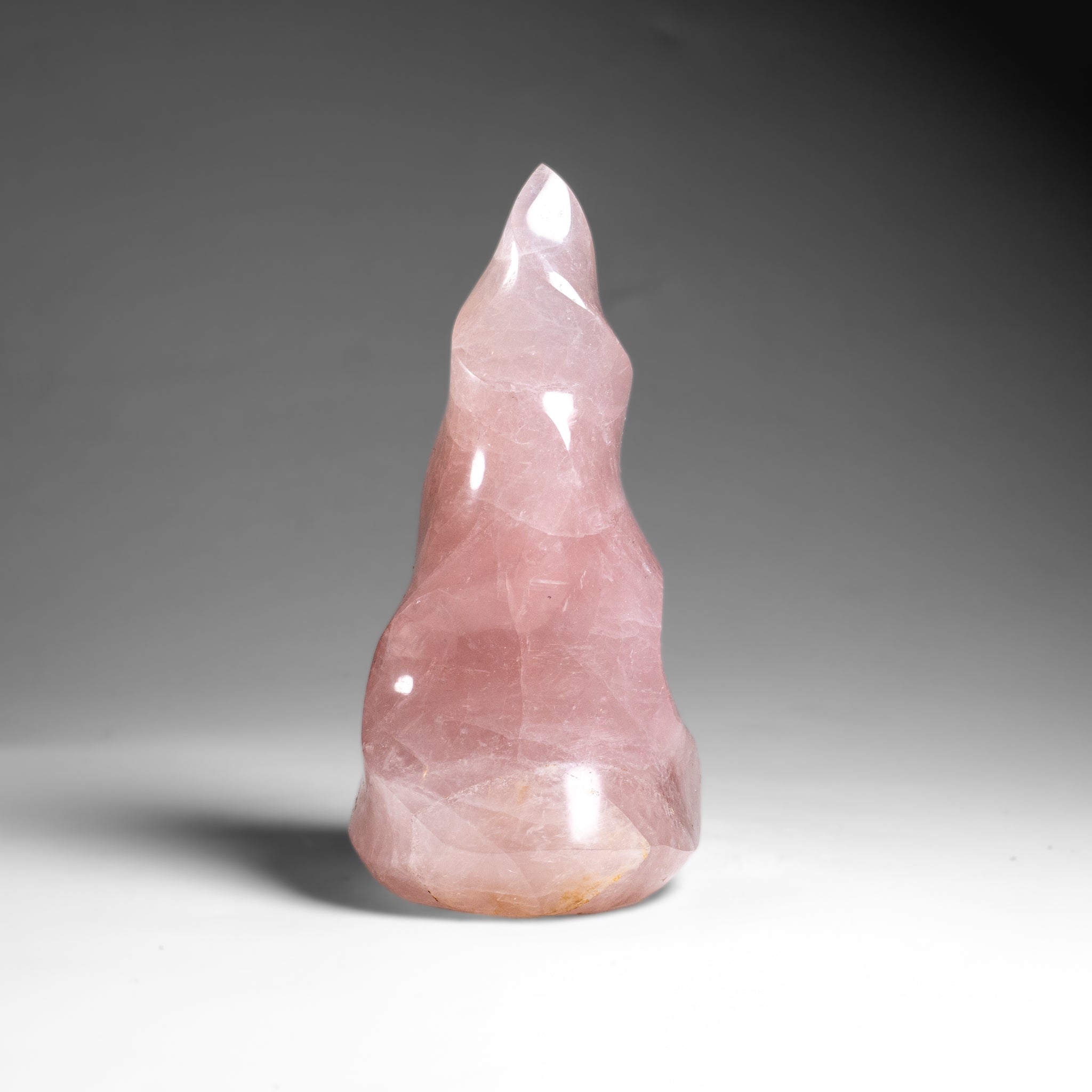 Polished Rose Quartz Flame Freeform From Brazil (1.5 lbs)