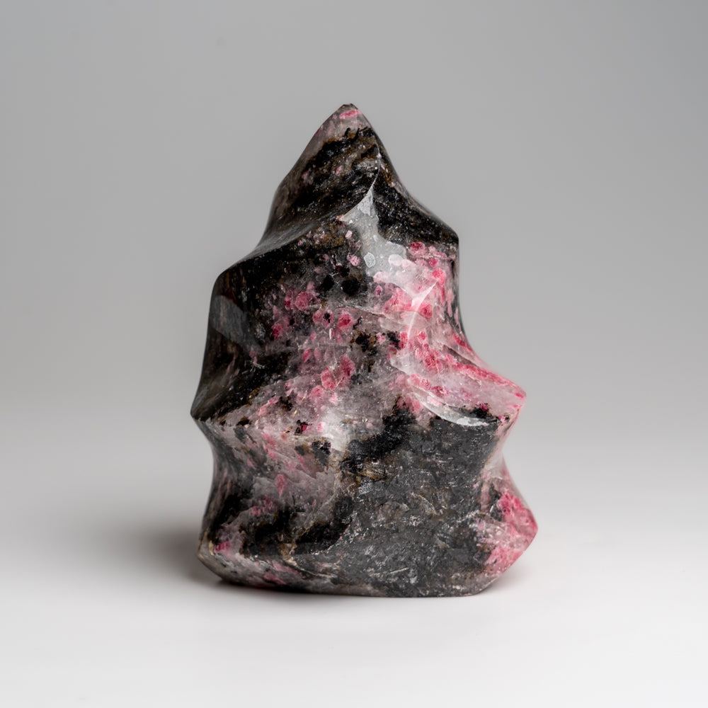 Polished Imperial Rhodonite Flame Freeform from Madagascar (1.8 lbs)