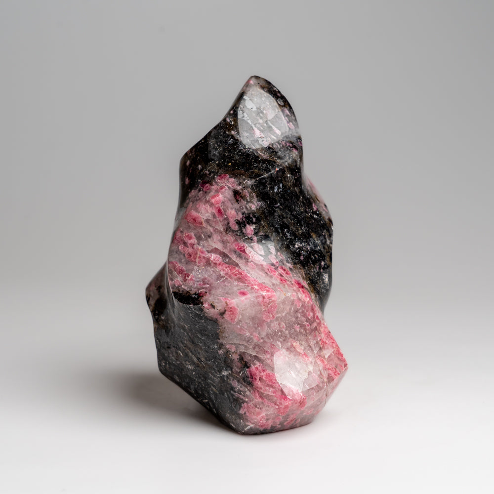 Polished Imperial Rhodonite Flame Freeform from Madagascar (1.8 lbs)