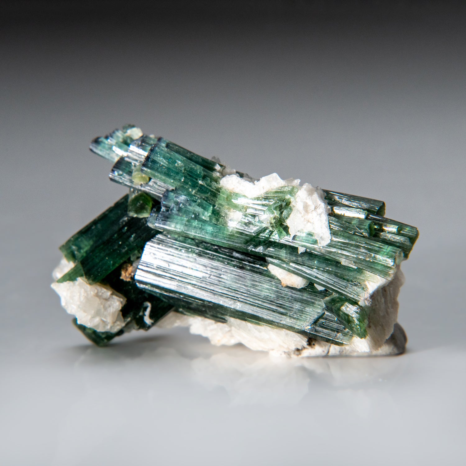 Green Tourmaline with Albite from Paprok, Nuristan, Afghanistan