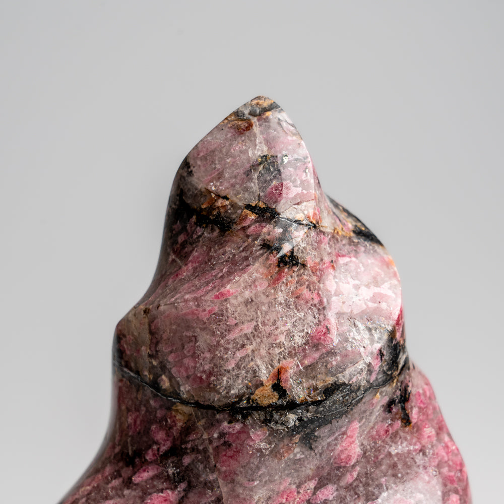 Polished Imperial Rhodonite Flame Freeform from Madagascar (2.1 lbs)